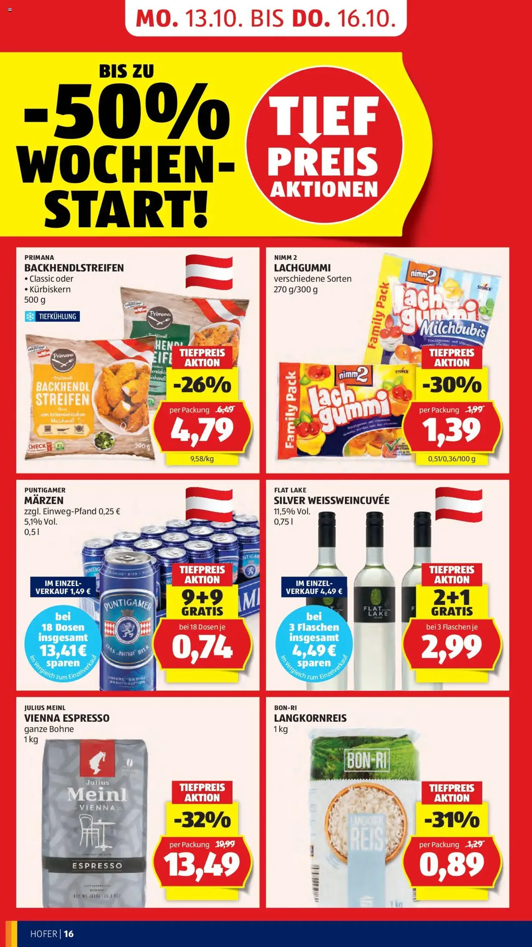 Hofer Flugblatt - Gültiger Prospekt ab 10.10.2025, Seite 18 von insgesamt 40