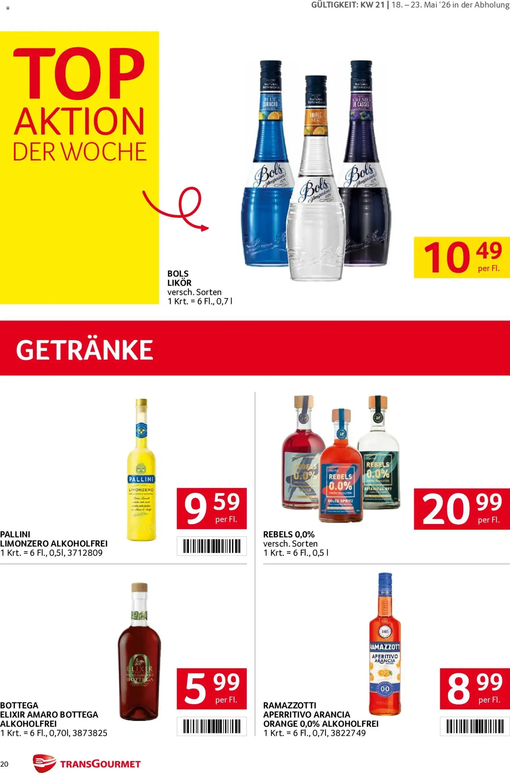 Transgourmet Flugblatt - Gültiger Prospekt ab 18.05.2026, Seite 20 von insgesamt 32