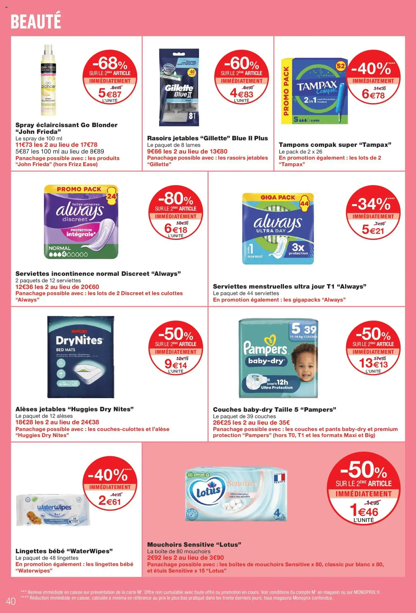 Monoprix catalogue - brochure valable à partir du 14/07/2026, page 40 sur 48