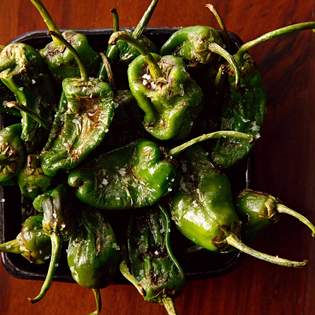 Recipe preview Grilled Padrón Peppers