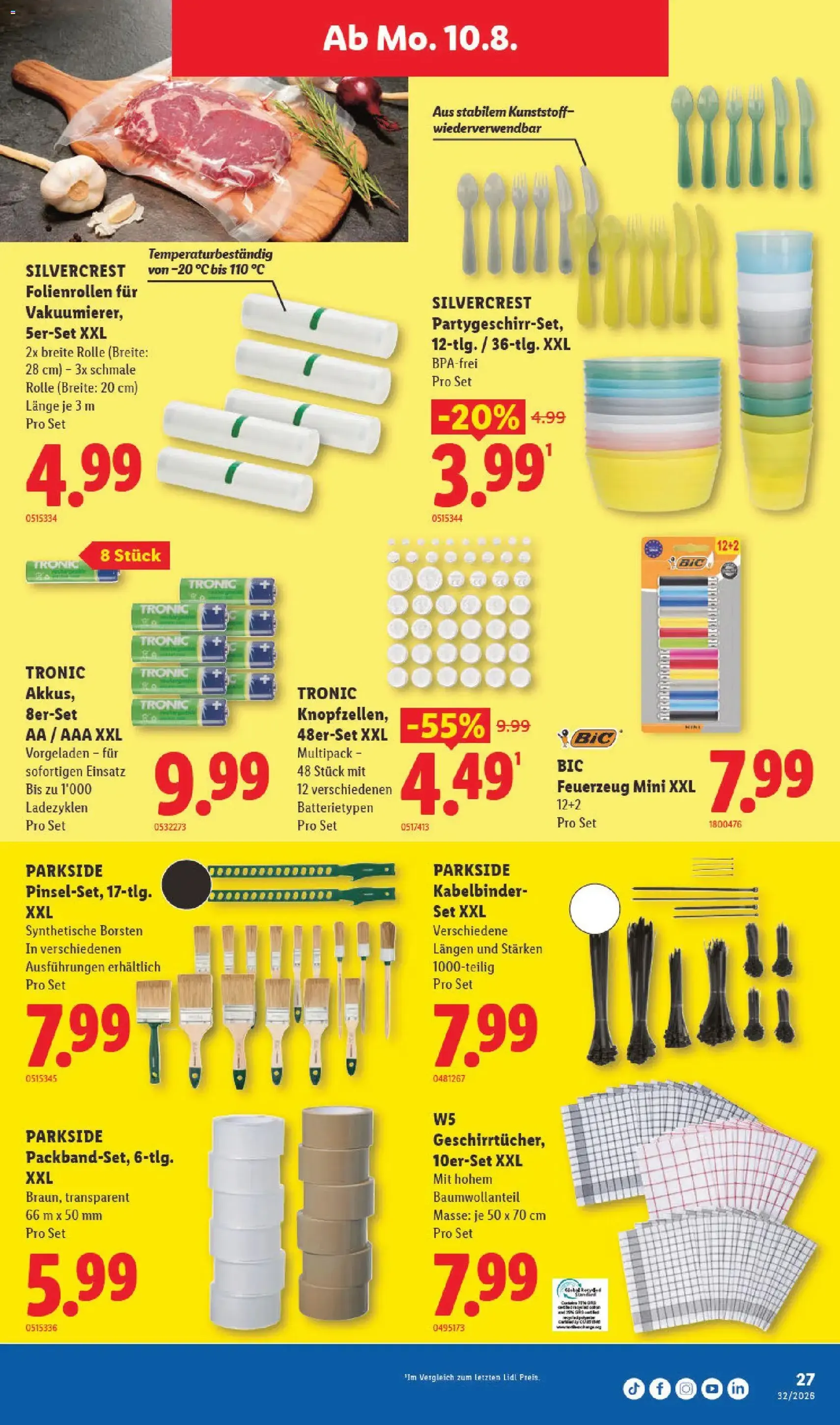 Lidl aktionen - Gültiger Prospekt ab 06.08.2026, Seite 27 von insgesamt 32