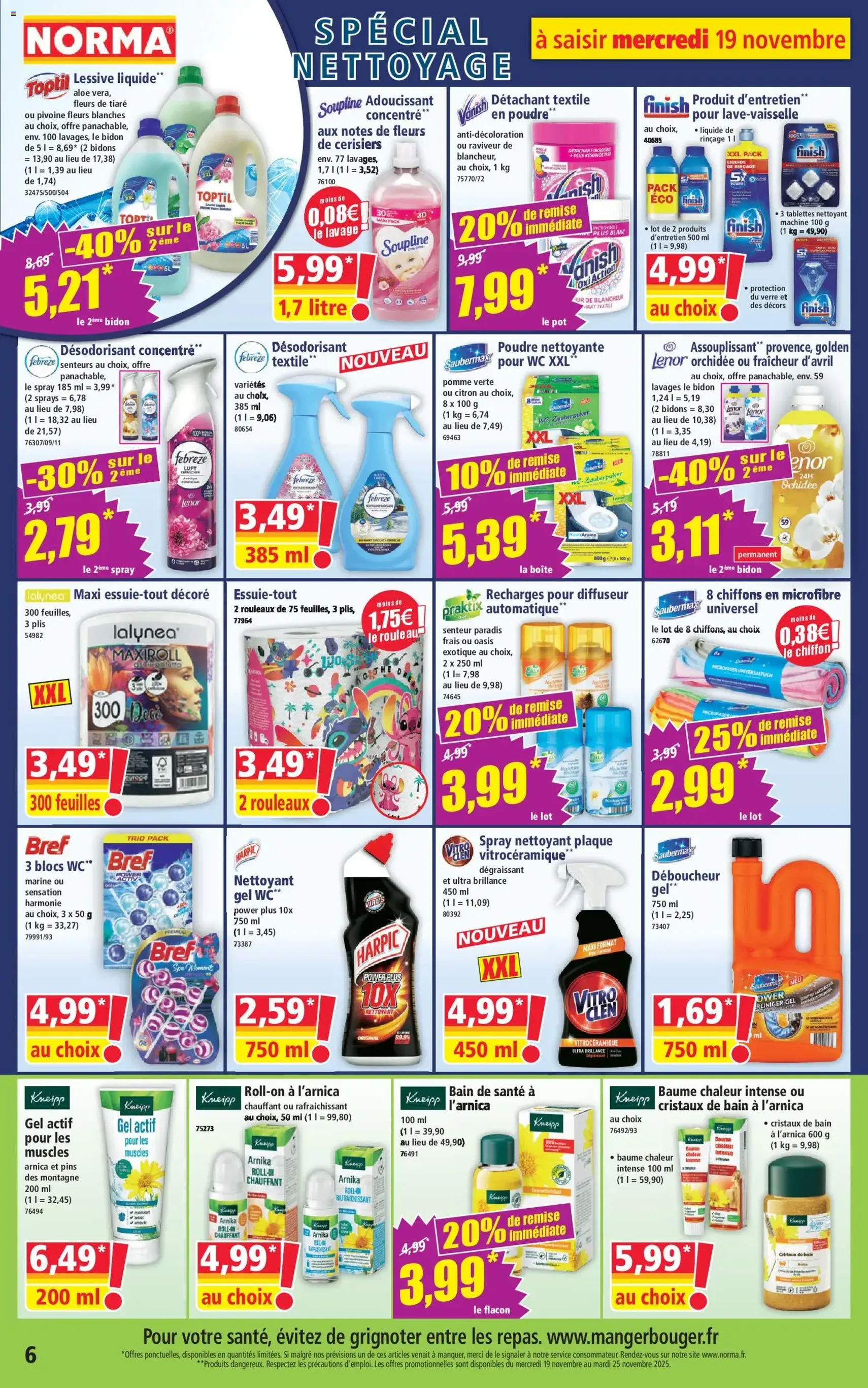 Norma catalogue - brochure valable à partir du 19/11/2025, page 6 sur 12