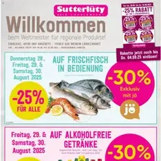 Sutterlüty Flugblatt - Prospekt Vorschau gültig ab 28.08.2025