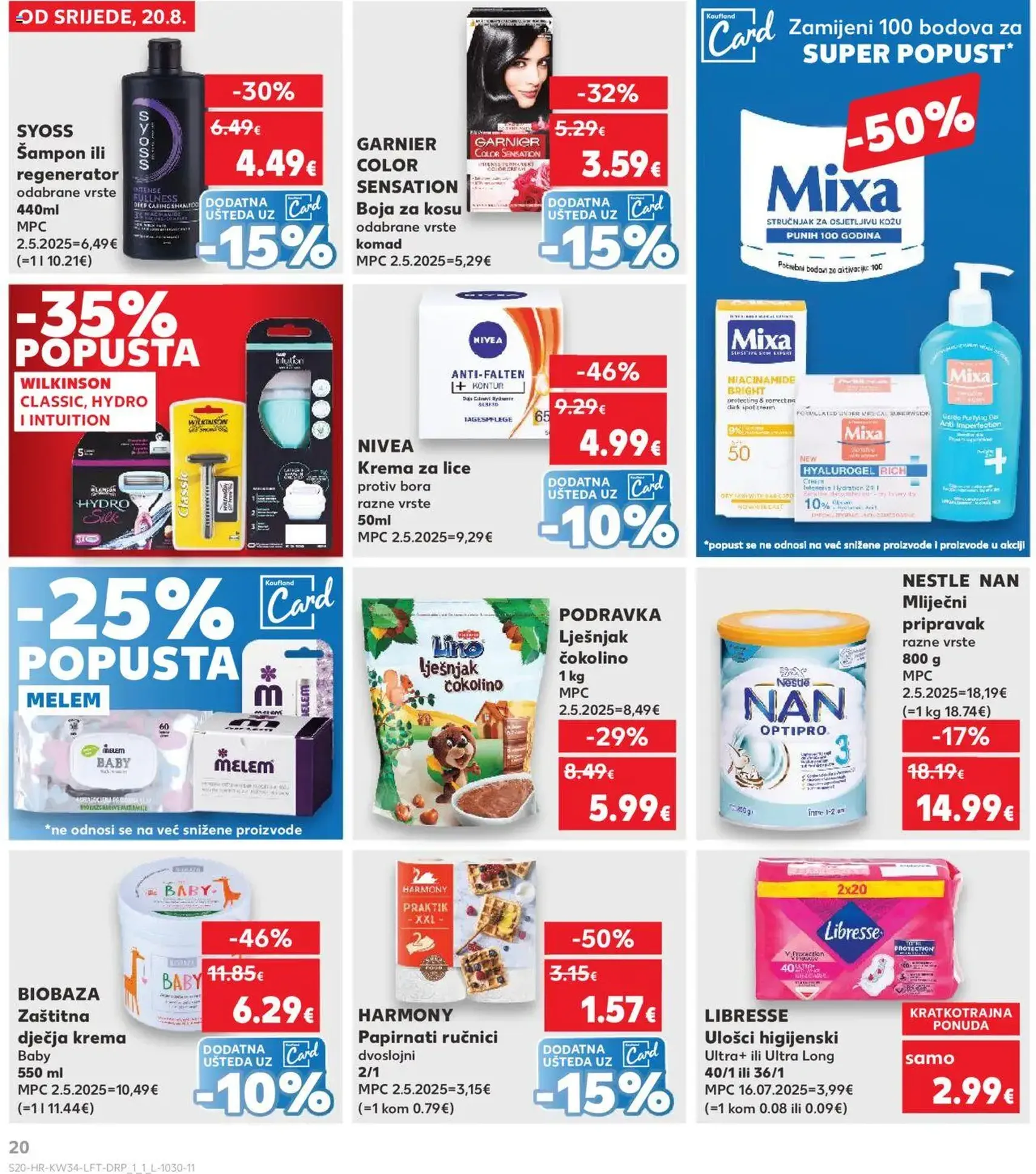 Kaufland HR - Split-Ravne njive - 2025.08.20. érvényes szórólap 20 oldal 32 oldalból