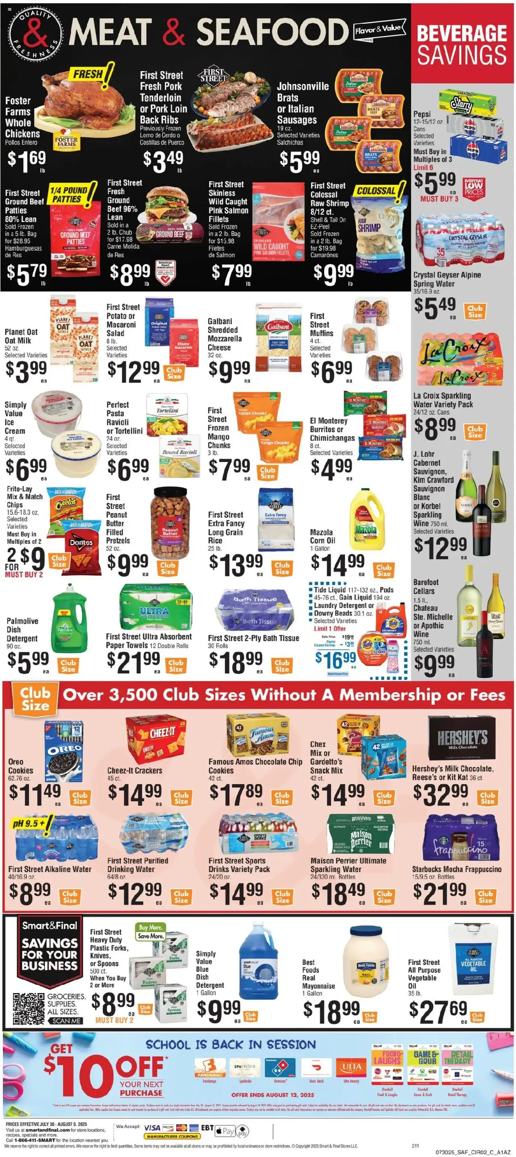 Smart & Final Weekly Ad - valid flyer from 07/30/2025, page 3 of 3
