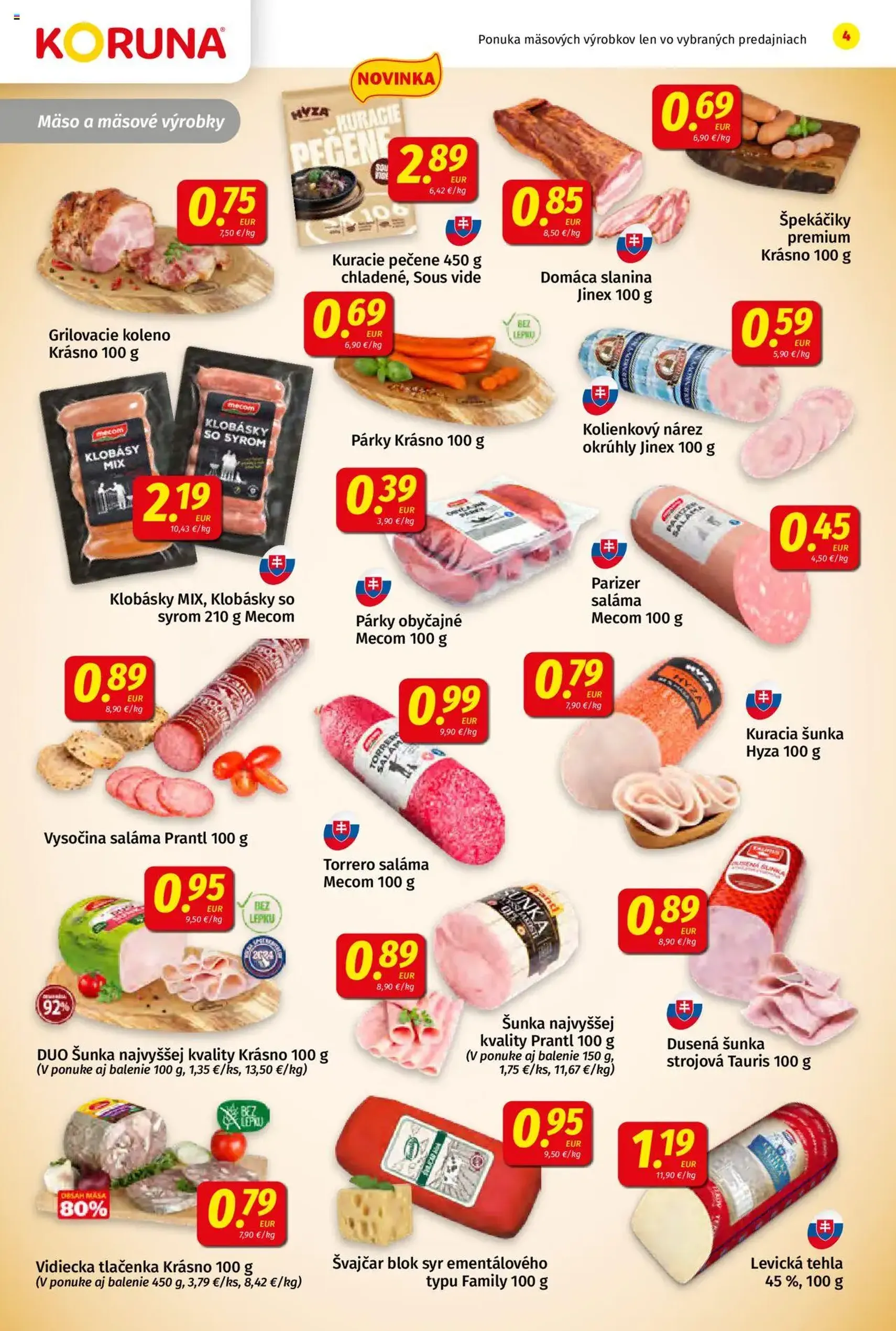 Koruna leták - platný leták od 01.08.2025 strana 4 z 24 Koruna leták - platný leták od 01.08.2025 strana 4 z 24