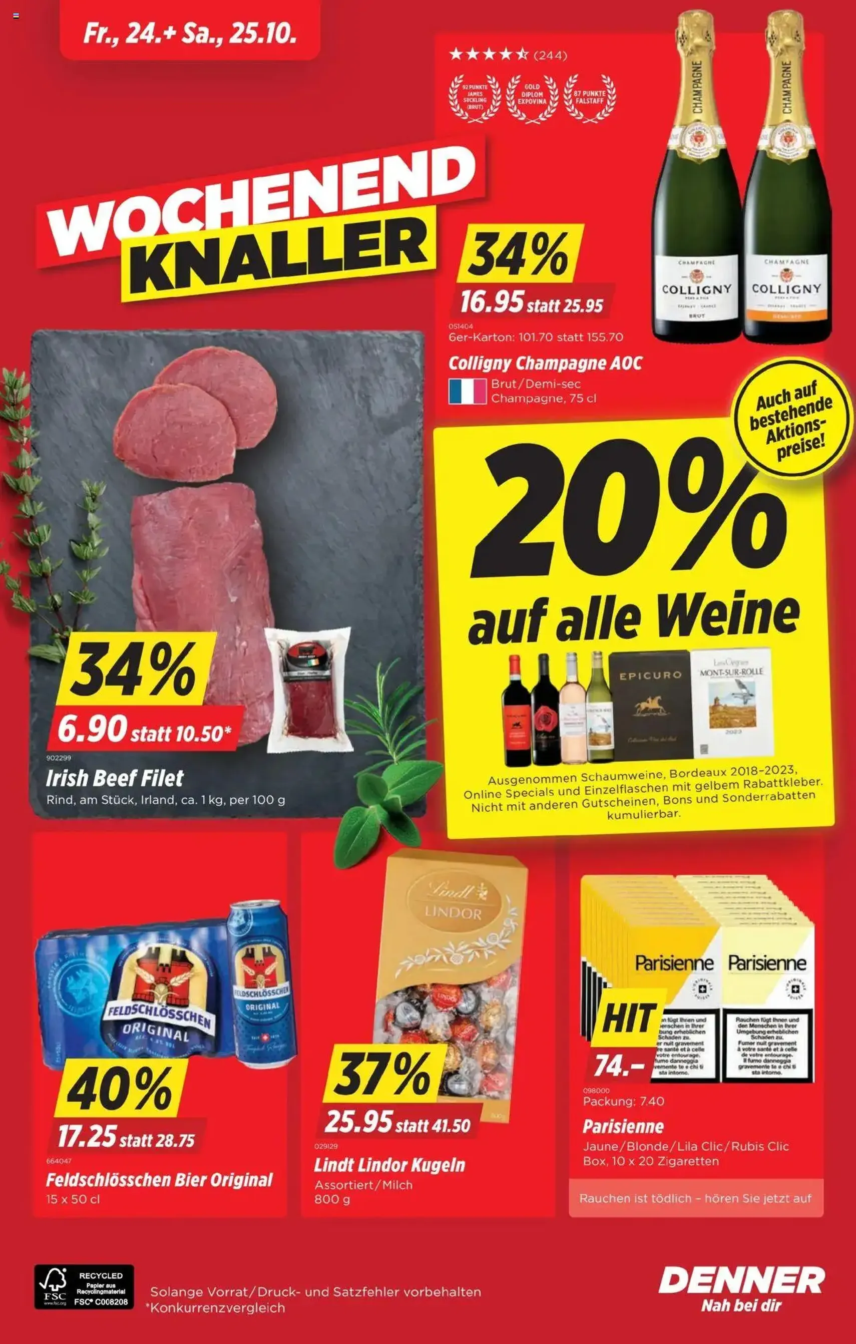 Denner Aktionen - Gültiger Prospekt ab 21.10.2025, Seite 24 von insgesamt 24 Denner Aktionen - Gültiger Prospekt ab 21.10.2025, Seite 24 von insgesamt 24