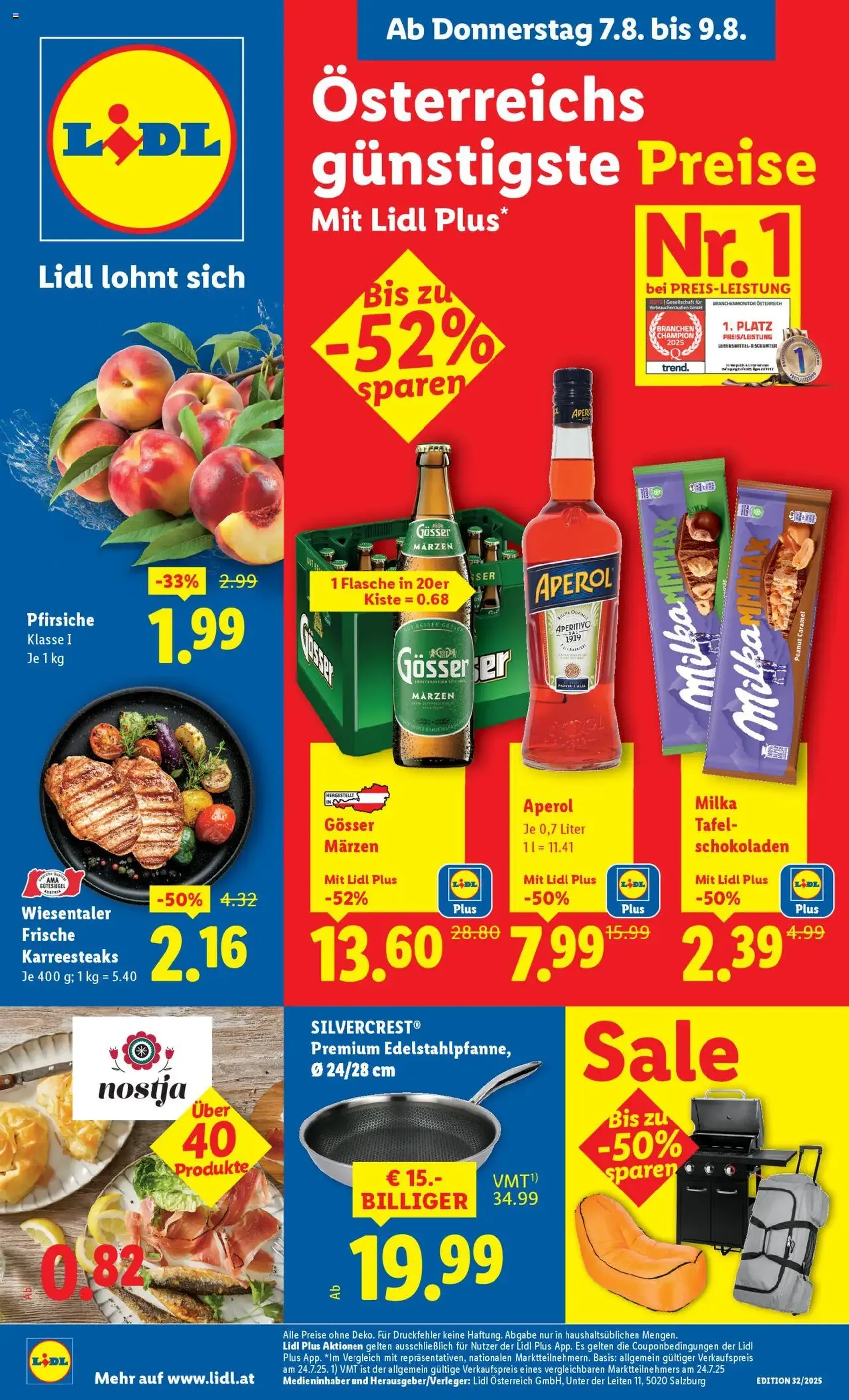 Lidl Flugblatt - Gültiger Prospekt ab 07.08.2025, Seite 1 von insgesamt 46 Lidl Flugblatt - Gültiger Prospekt ab 07.08.2025, Seite 1 von insgesamt 46
