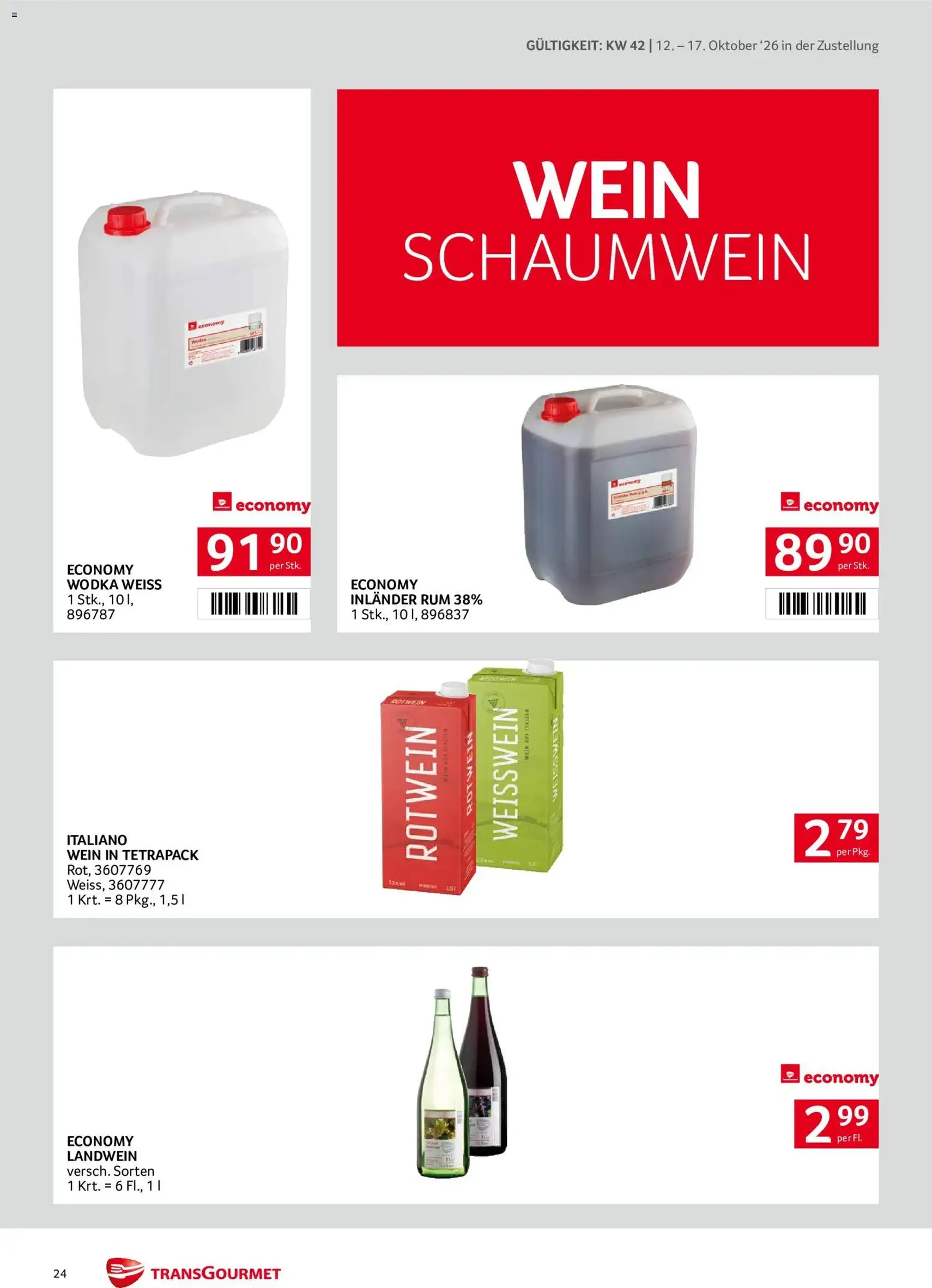 Transgourmet Flugblatt - Gültiger Prospekt ab 11.10.2026, Seite 24 von insgesamt 32