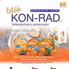 KON - RAD leták - náhľad letáku platný od 01.03.2026