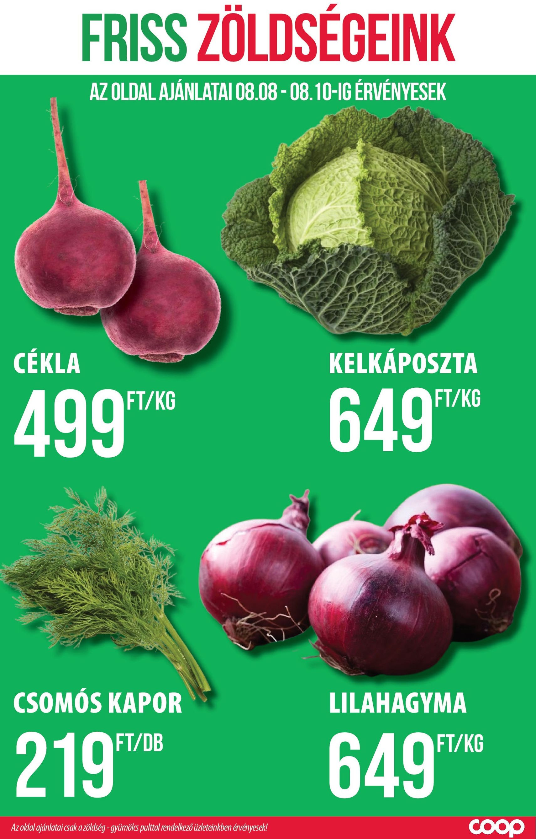 COOP Szolnok Akciós újság - 2025.08.07. érvényes szórólap 2 oldal 14 oldalból