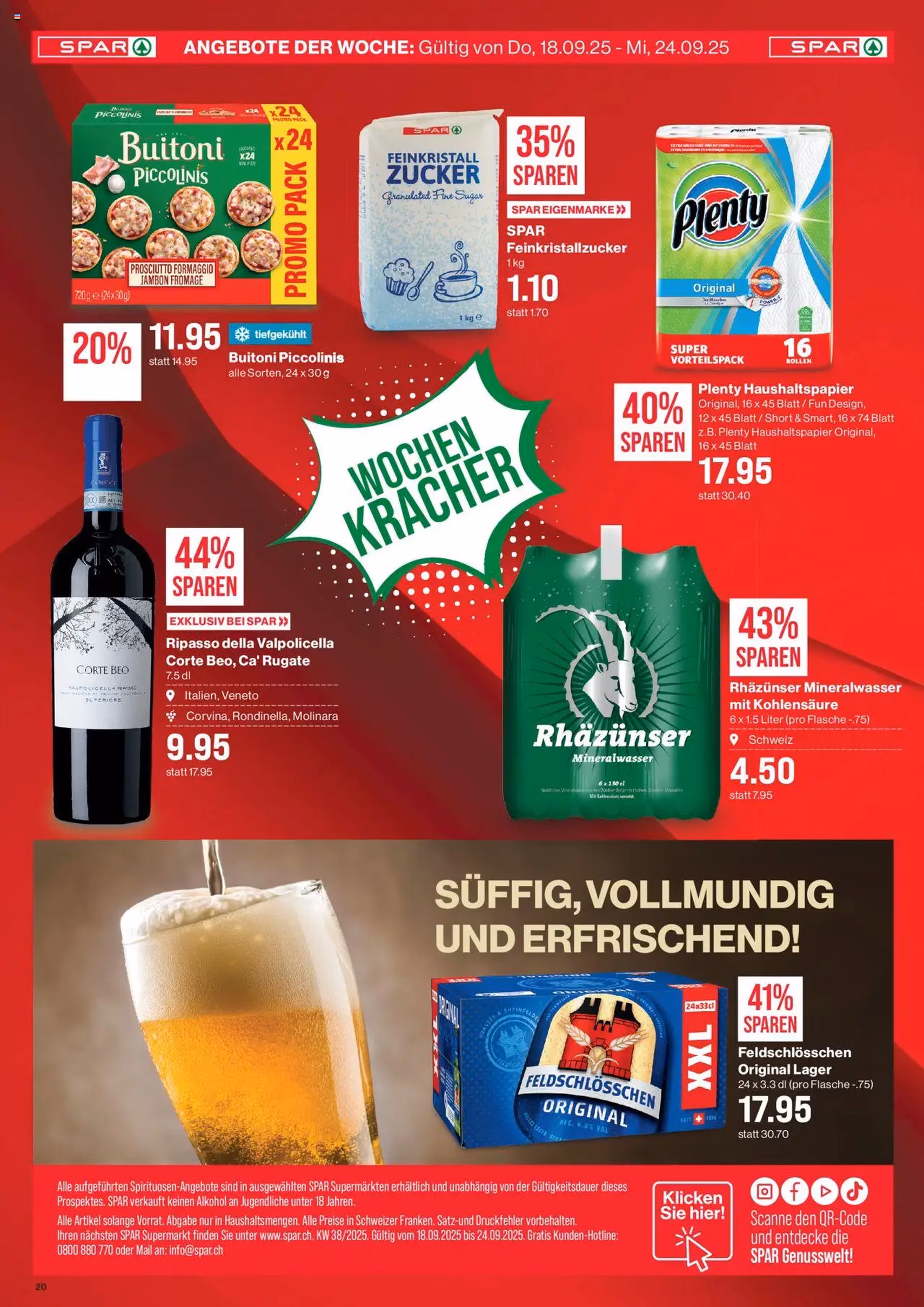 SPAR Aktionen - Gültiger Prospekt ab 18.09.2025, Seite 20 von insgesamt 20