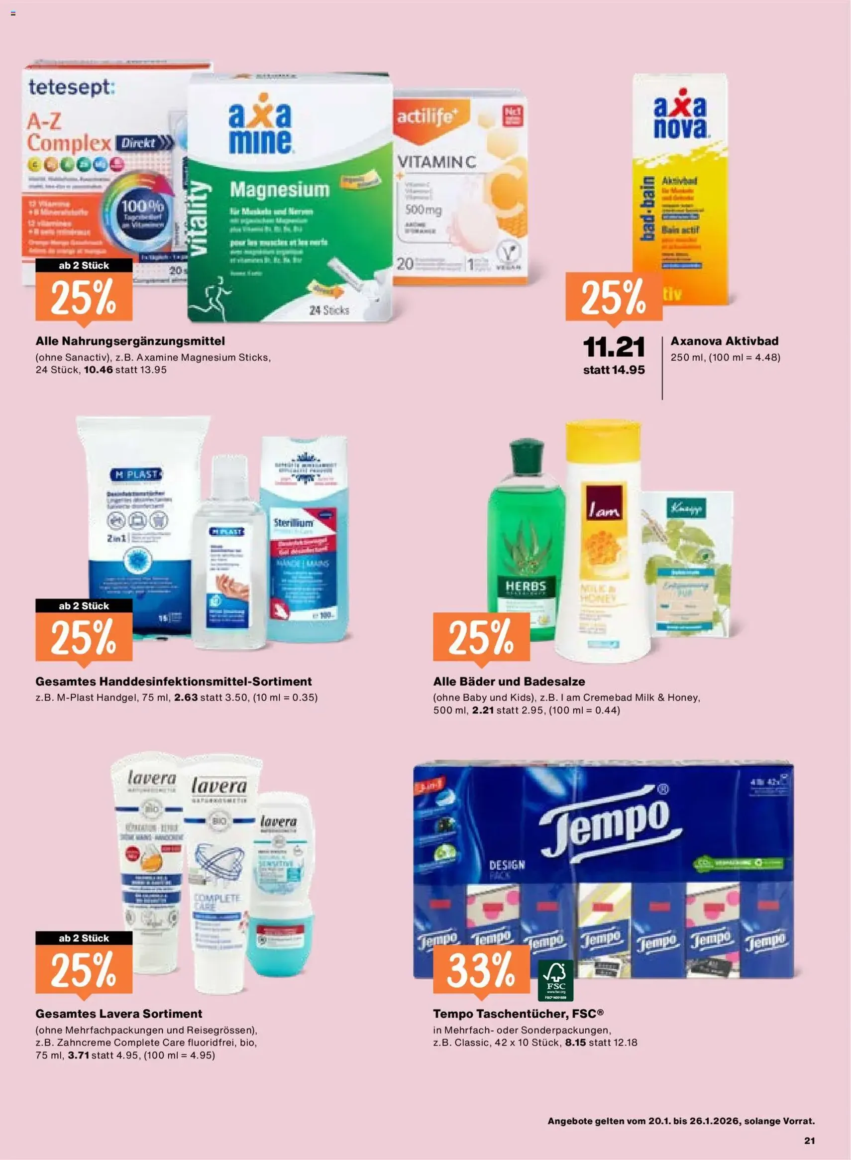 Migros Aktionen - Gültiger Prospekt ab 20.01.2026, Seite 21 von insgesamt 24