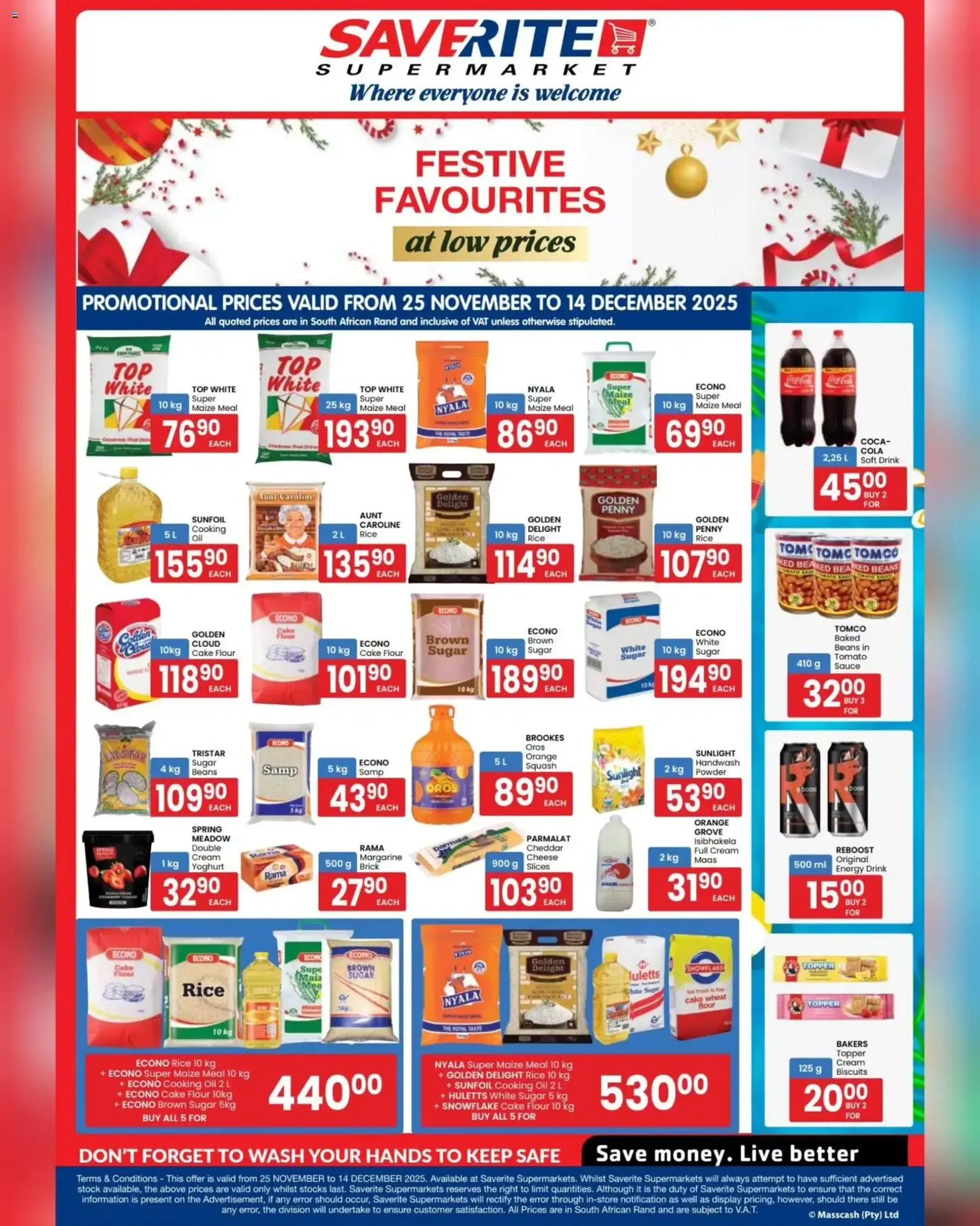 Saverite Specials - valid flyer from 25/11/2025, page 1 of 2