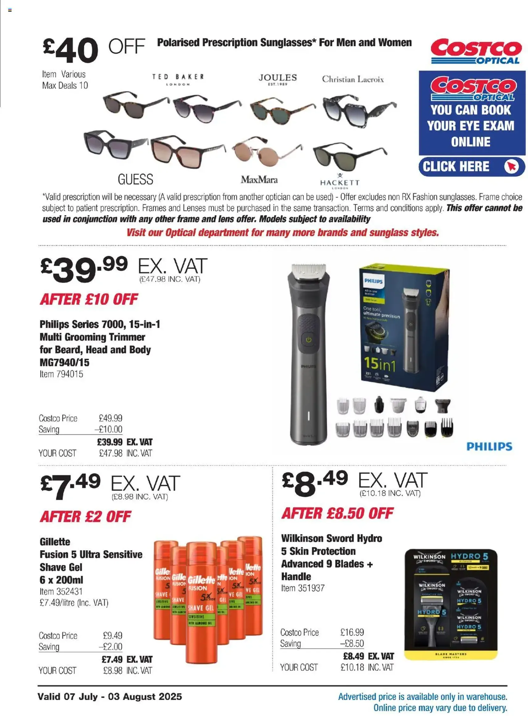 Costco - ENGLAND ONLY - valid flyer from 07/07/2025, page 16 of 36