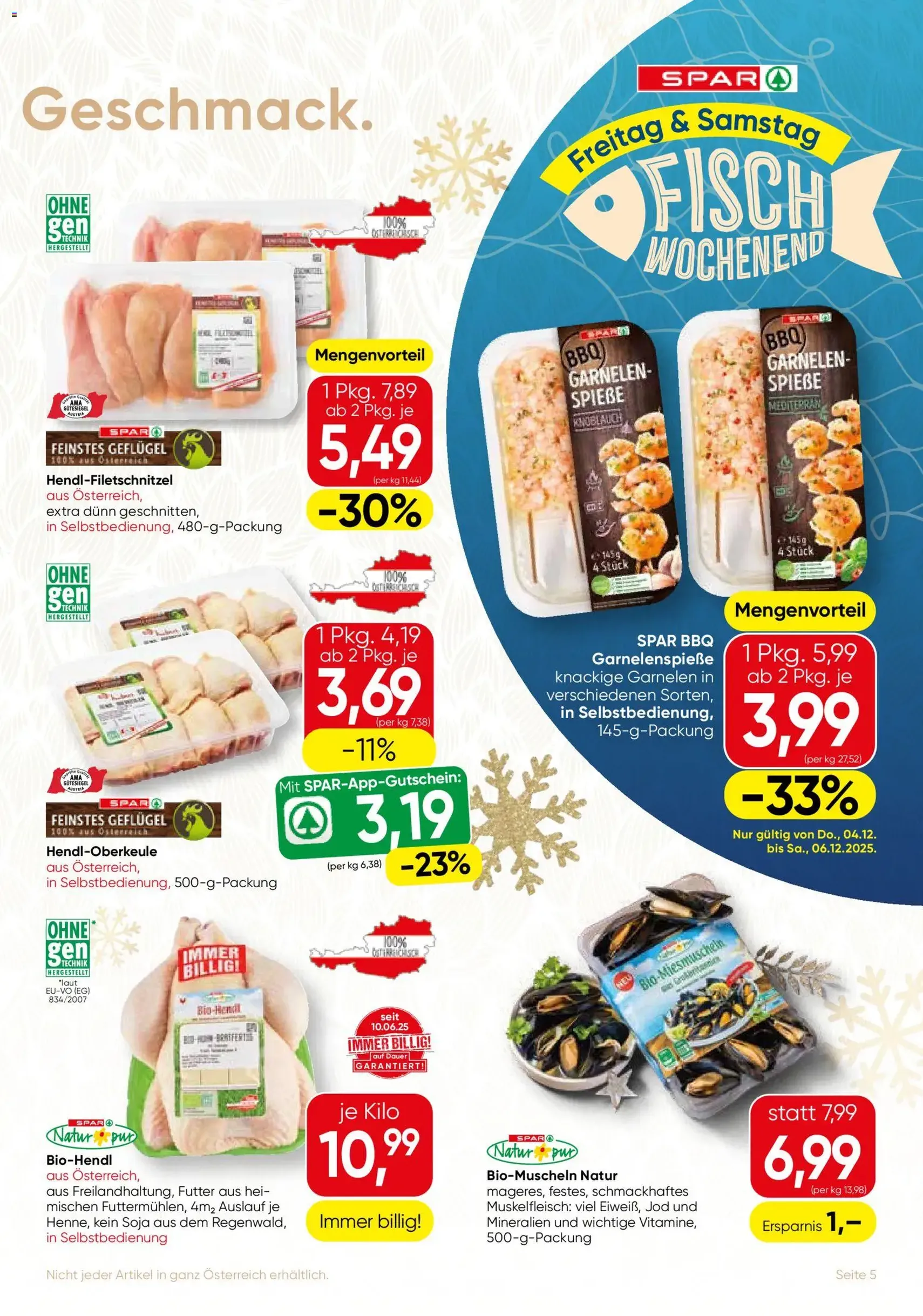 SPAR Gourmet Flugblatt - Gültiger Prospekt ab 04.12.2025, Seite 5 von insgesamt 12