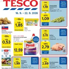 Tesco Hypermarket - leták - náhľad letáku platný od 16.09.2026