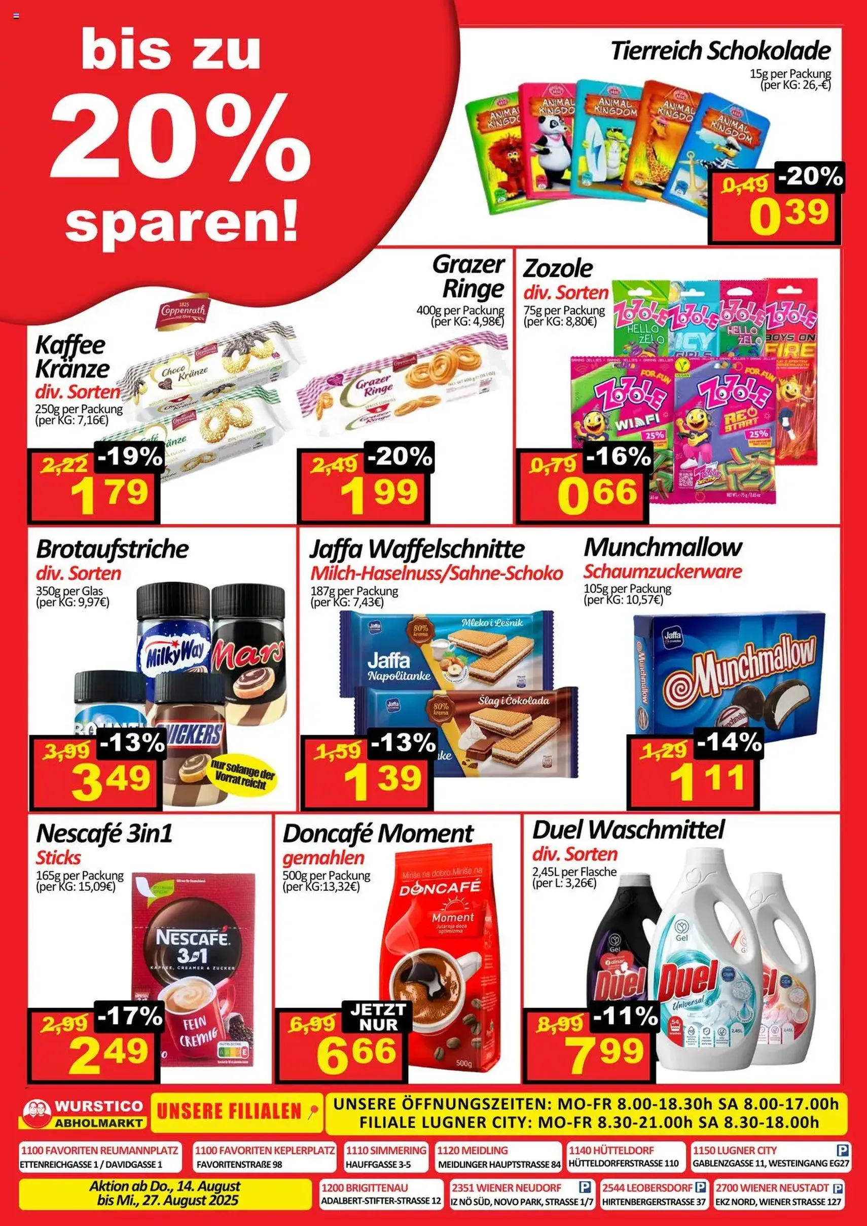 Wurstico Abholmarkt Flugblatt - Gültiger Prospekt ab 14.08.2025, Seite 4 von insgesamt 4