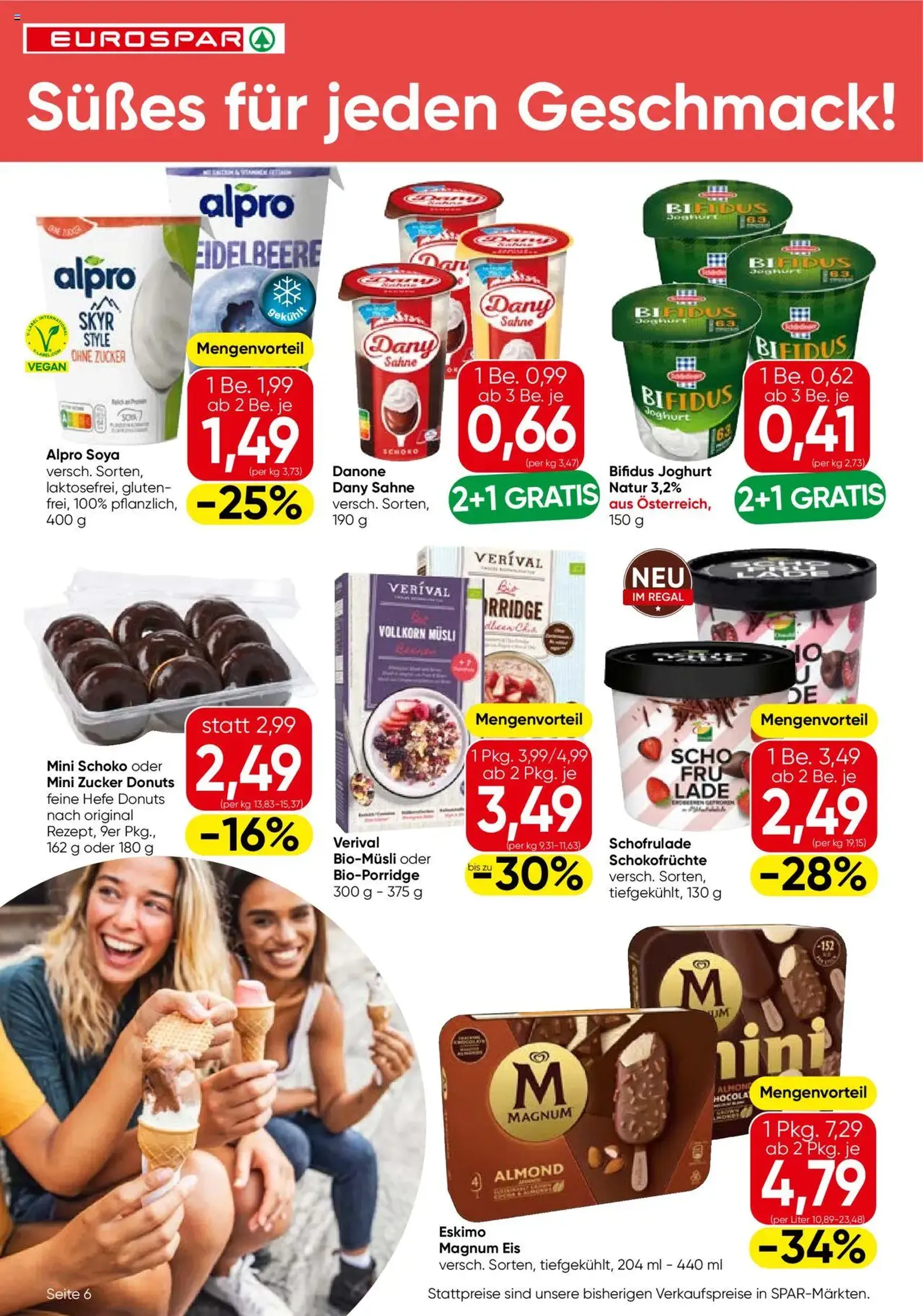 Eurospar Flugblatt - Gültiger Prospekt ab 28.08.2025, Seite 6 von insgesamt 16 Eurospar Flugblatt - Gültiger Prospekt ab 28.08.2025, Seite 6 von insgesamt 16