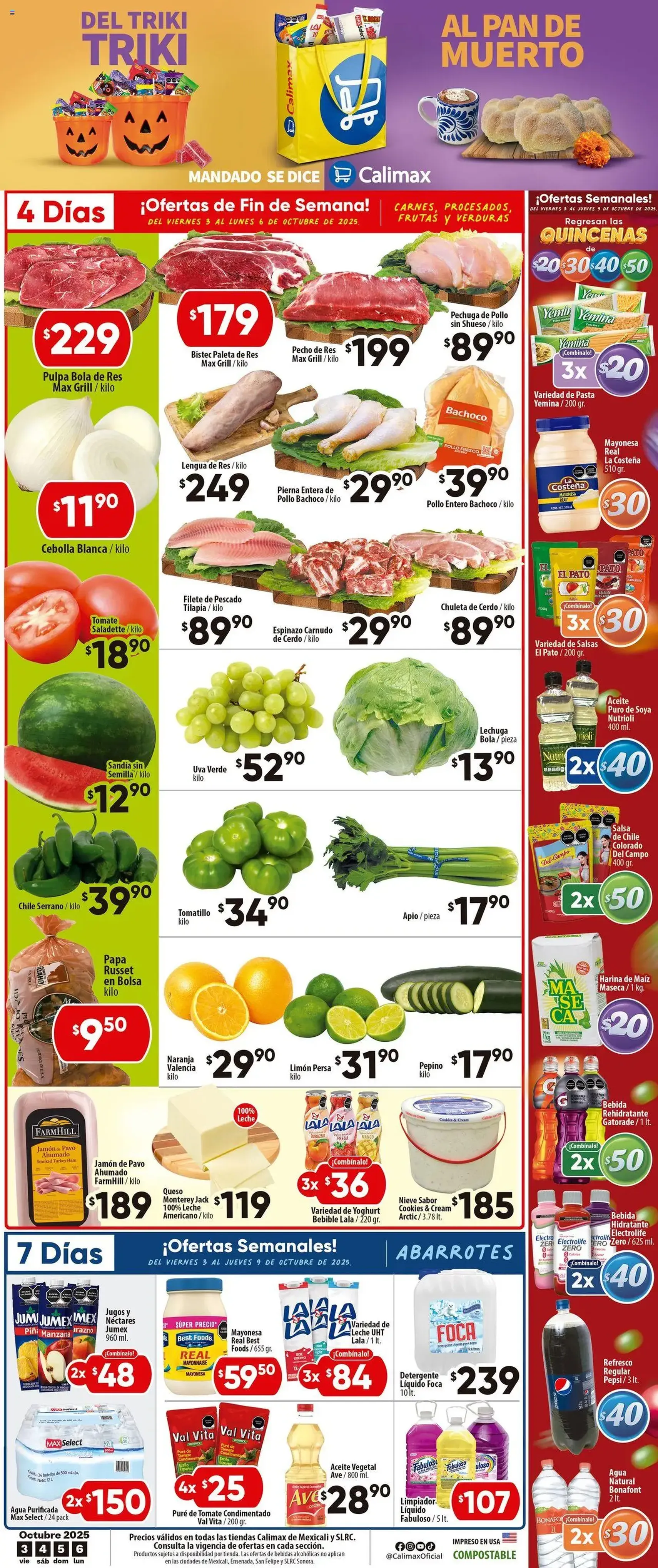 Calimax - Folleto Mexicali - folleto válido desde 03/10/2025 página 1 de 6 Calimax - Folleto Mexicali - folleto válido desde 03/10/2025 página 1 de 6