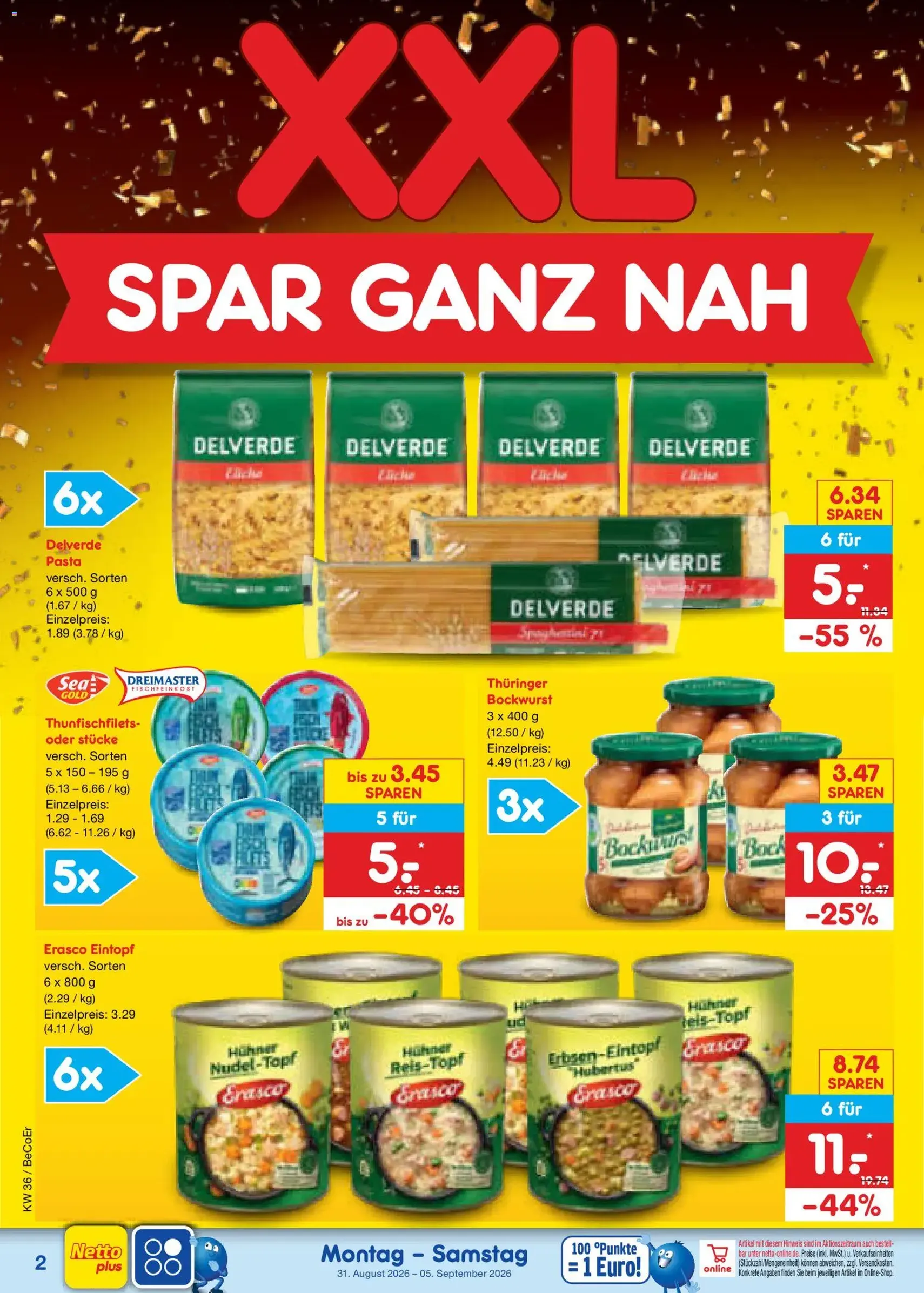 Netto Marken-Discount Prospekt - Gültiger Prospekt ab 31.08.2026, Seite 4 von insgesamt 66