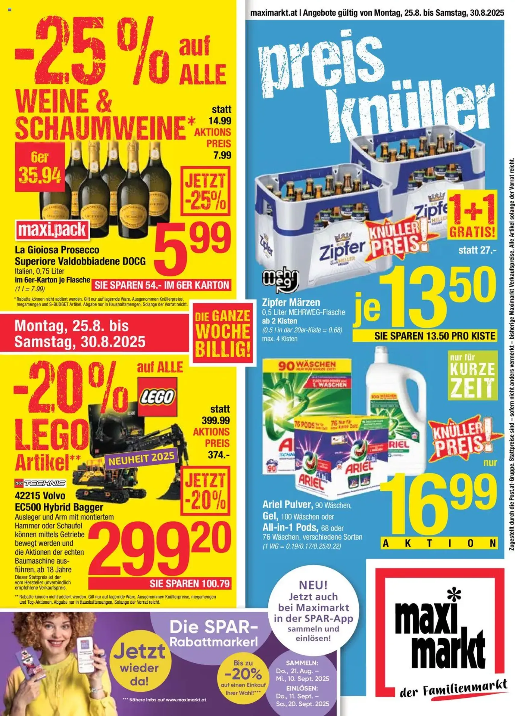 Maximarkt Flugblatt - Gültiger Prospekt ab 25.08.2025, Seite 1 von insgesamt 28 Maximarkt Flugblatt - Gültiger Prospekt ab 25.08.2025, Seite 1 von insgesamt 28
