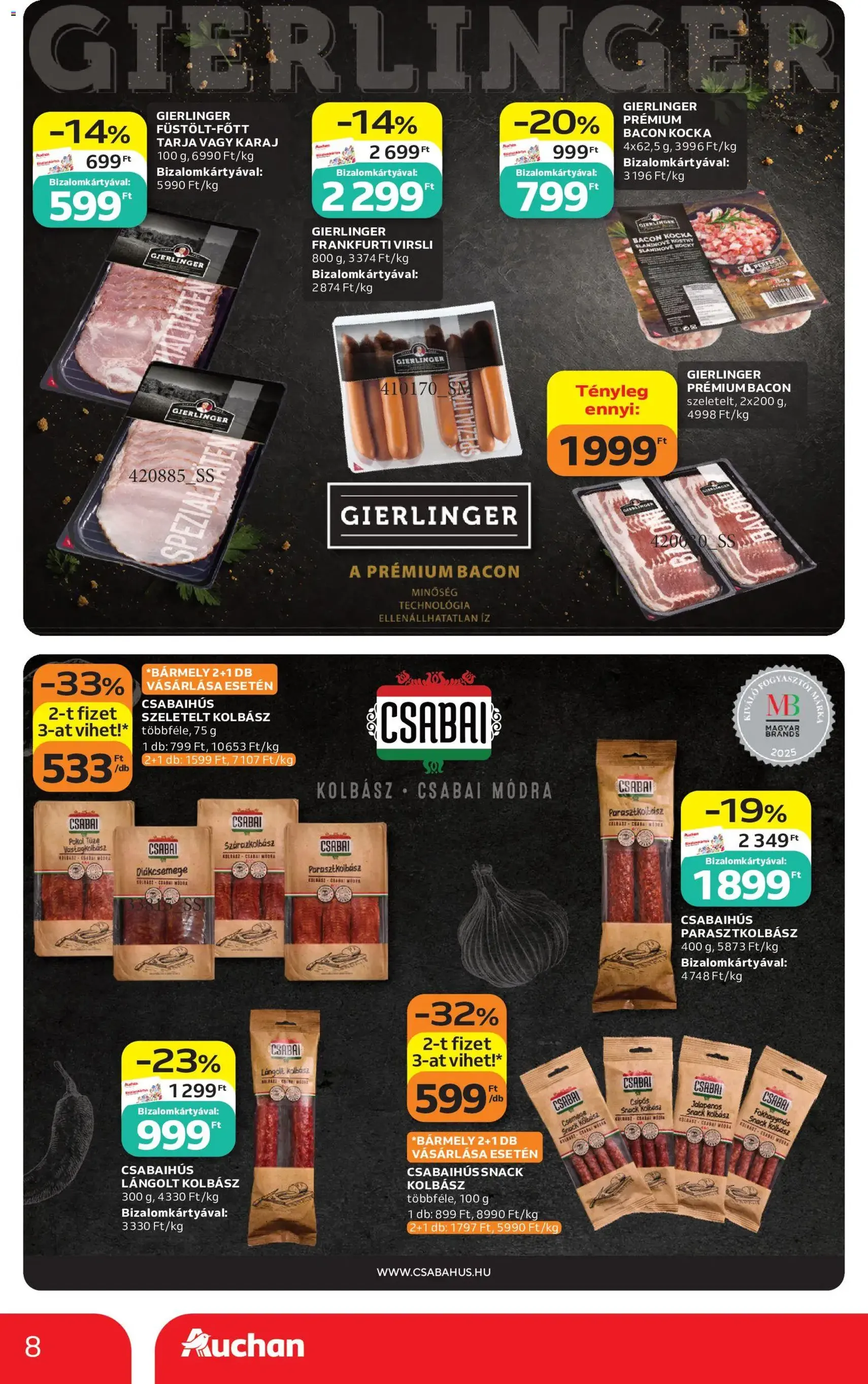 Auchan akciós újság - 2026.08.06. érvényes szórólap 8 oldal 48 oldalból