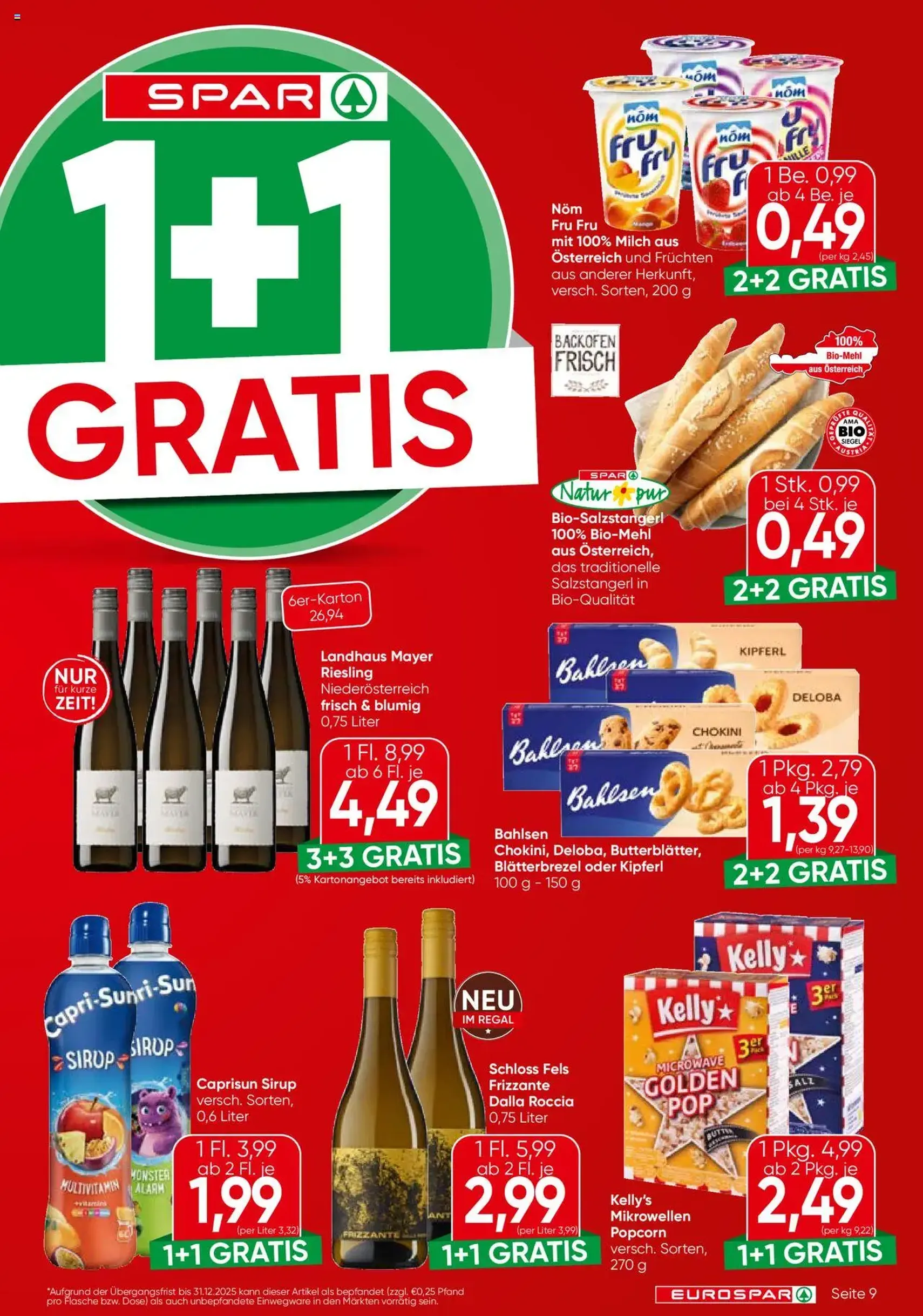 Eurospar Flugblatt - Gültiger Prospekt ab 14.08.2025, Seite 9 von insgesamt 16