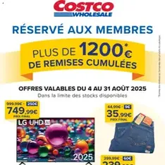 Costco catalogue - Prévisualisation du catalogue valable à partir du 04/08/2025