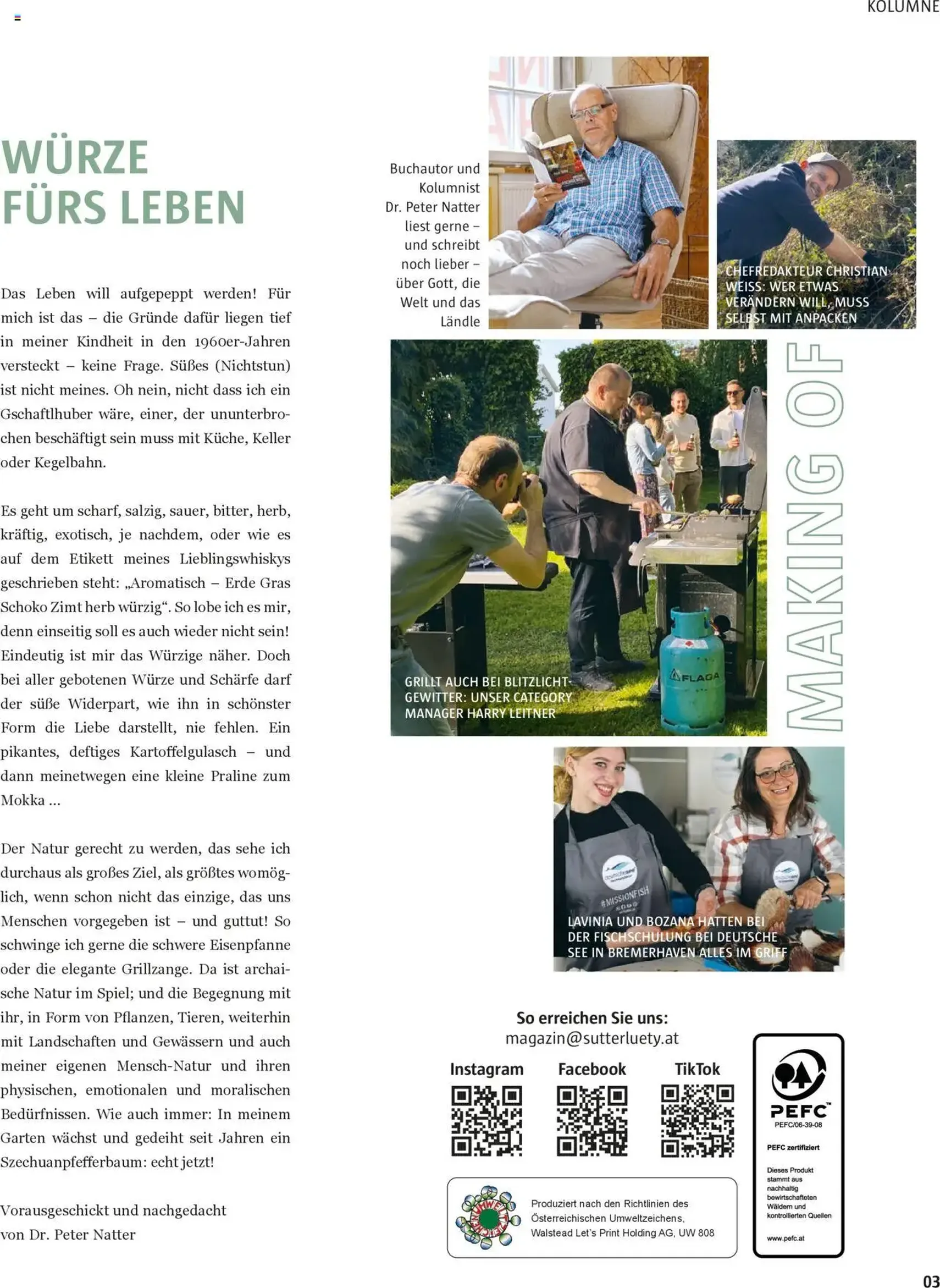 Sutterlüty B’sundrig Magazine - Gültiger Prospekt ab 18.06.2025, Seite 66 von insgesamt 116 Sutterlüty B’sundrig Magazine - Gültiger Prospekt ab 18.06.2025, Seite 66 von insgesamt 116