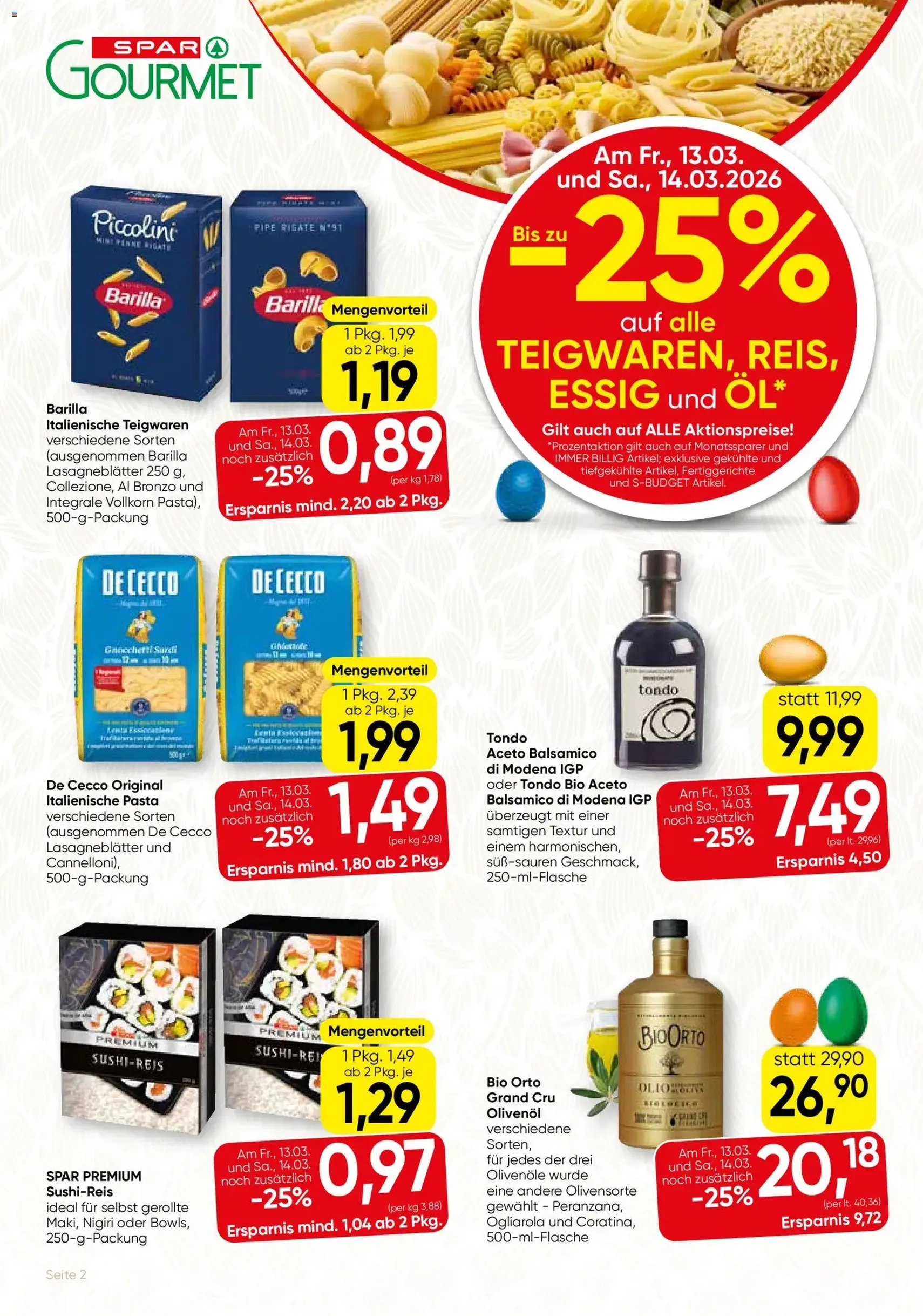 SPAR Gourmet Flugblatt - Gültiger Prospekt ab 12.03.2026, Seite 2 von insgesamt 12