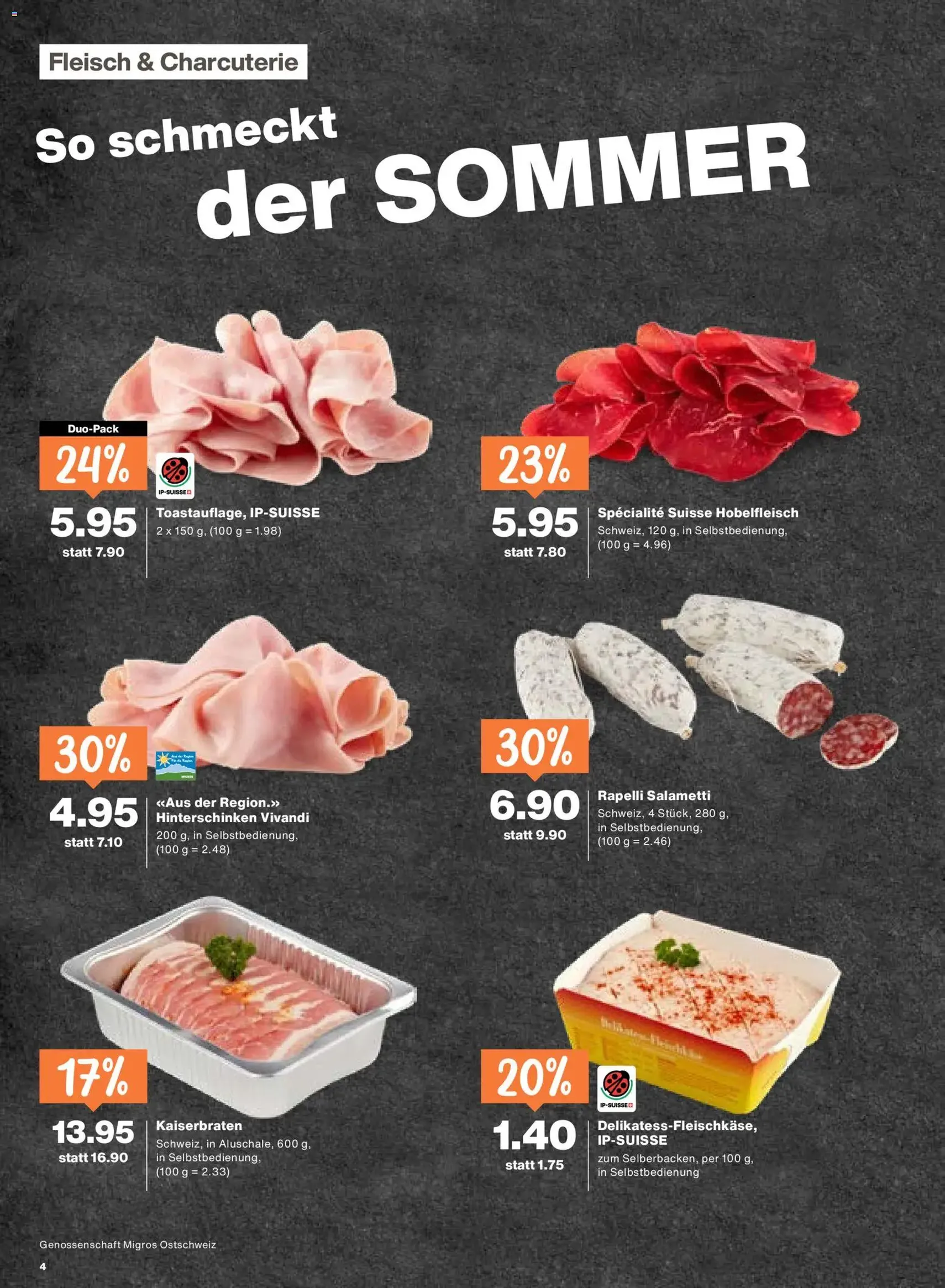 Migros aktionen - Gültiger Prospekt ab 23.07.2026, Seite 4 von insgesamt 20