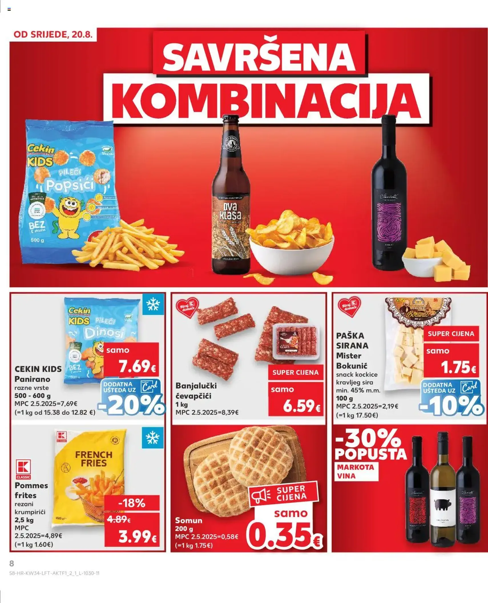 Kaufland HR - Split-Ravne njive - 2025.08.20. érvényes szórólap 8 oldal 32 oldalból