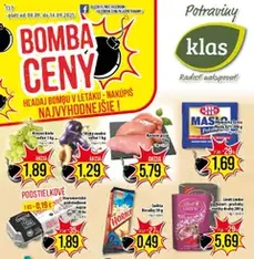 Klas leták - náhľad letáku platný od 08.09.2025