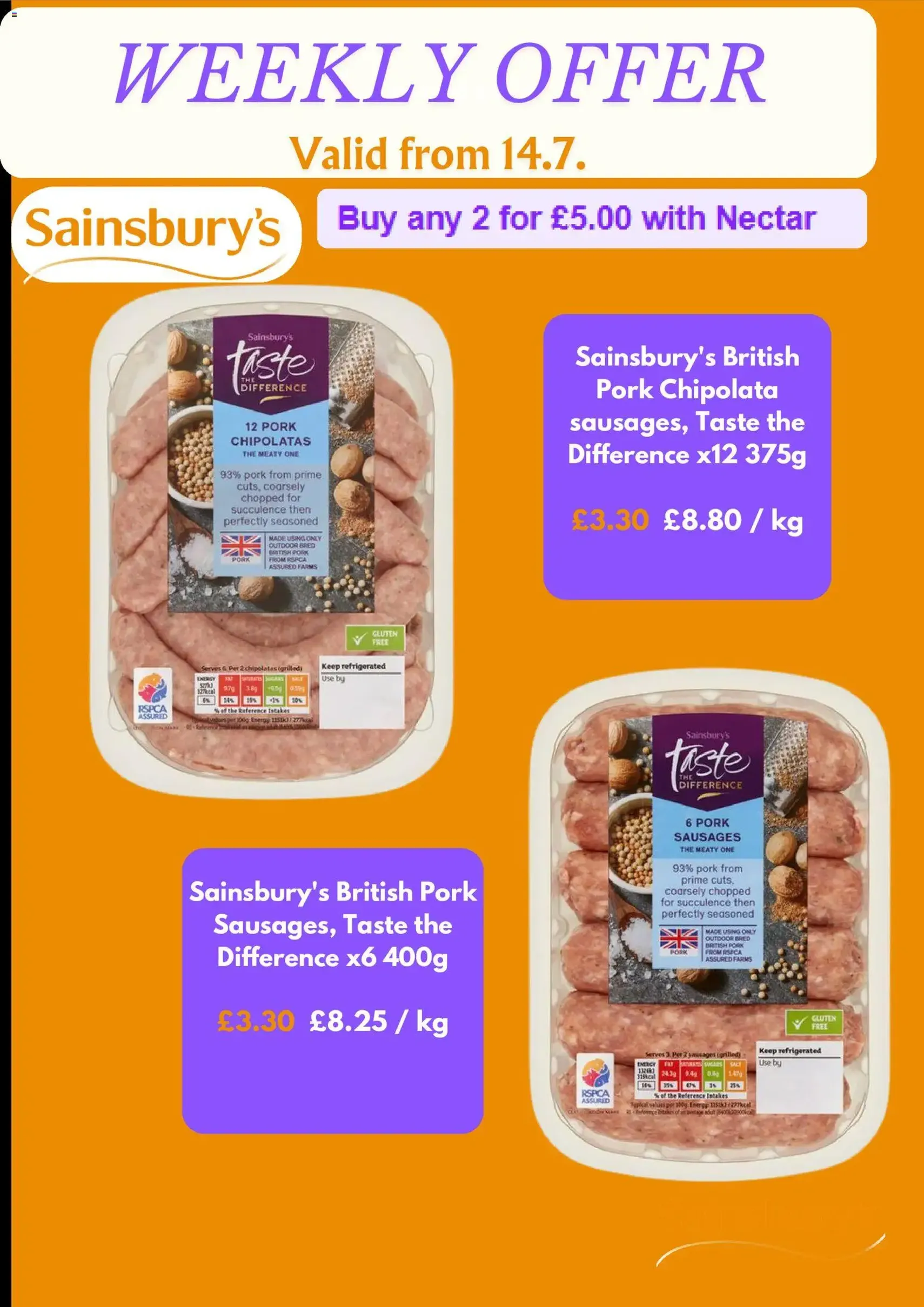 Sainsbury's - Offers - valid flyer from 14/07/2026, page 4 of 5