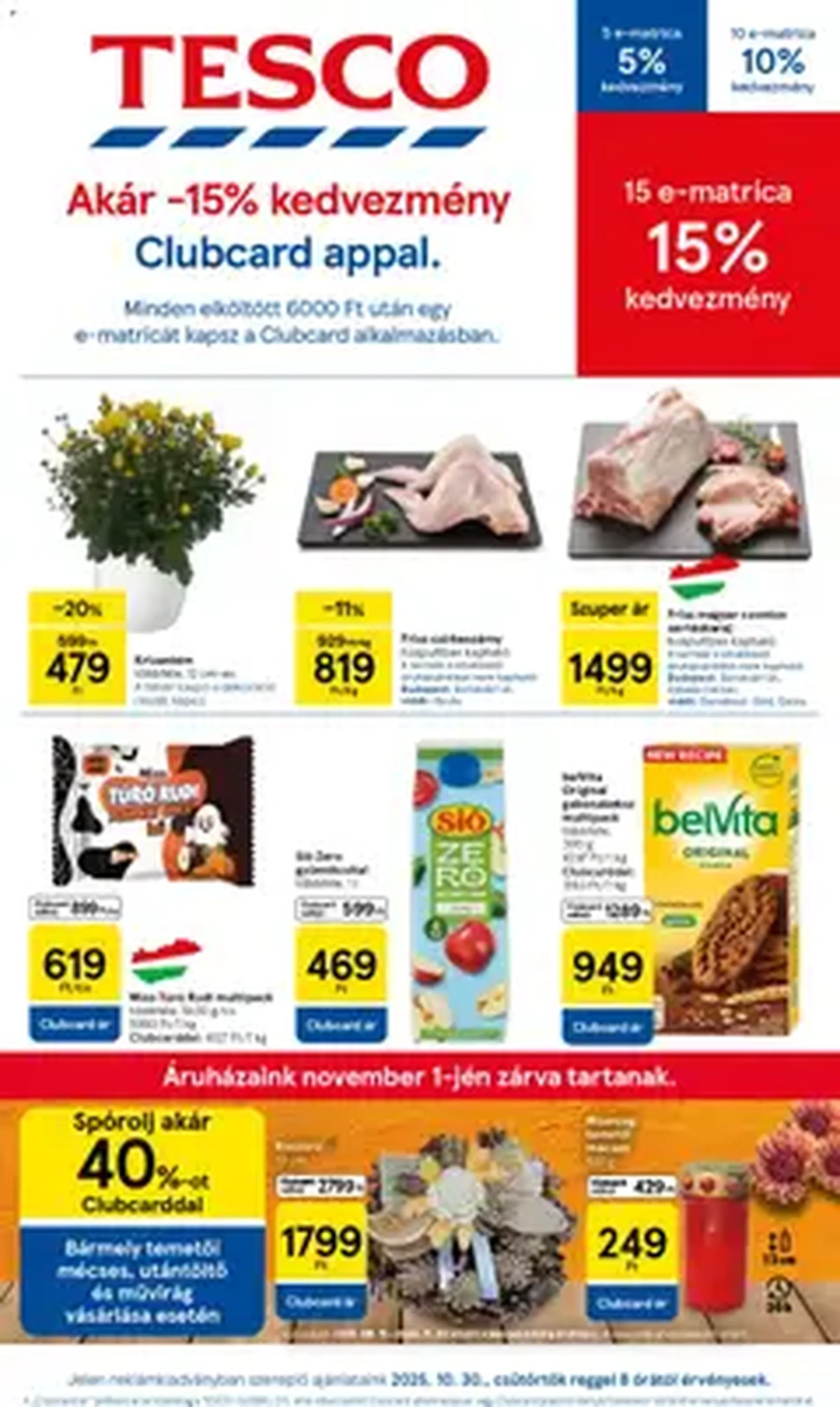 Tesco Hipermarket - Akciós újság - 2025.10.30. érvényes szórólap 1 oldal 1 oldalból