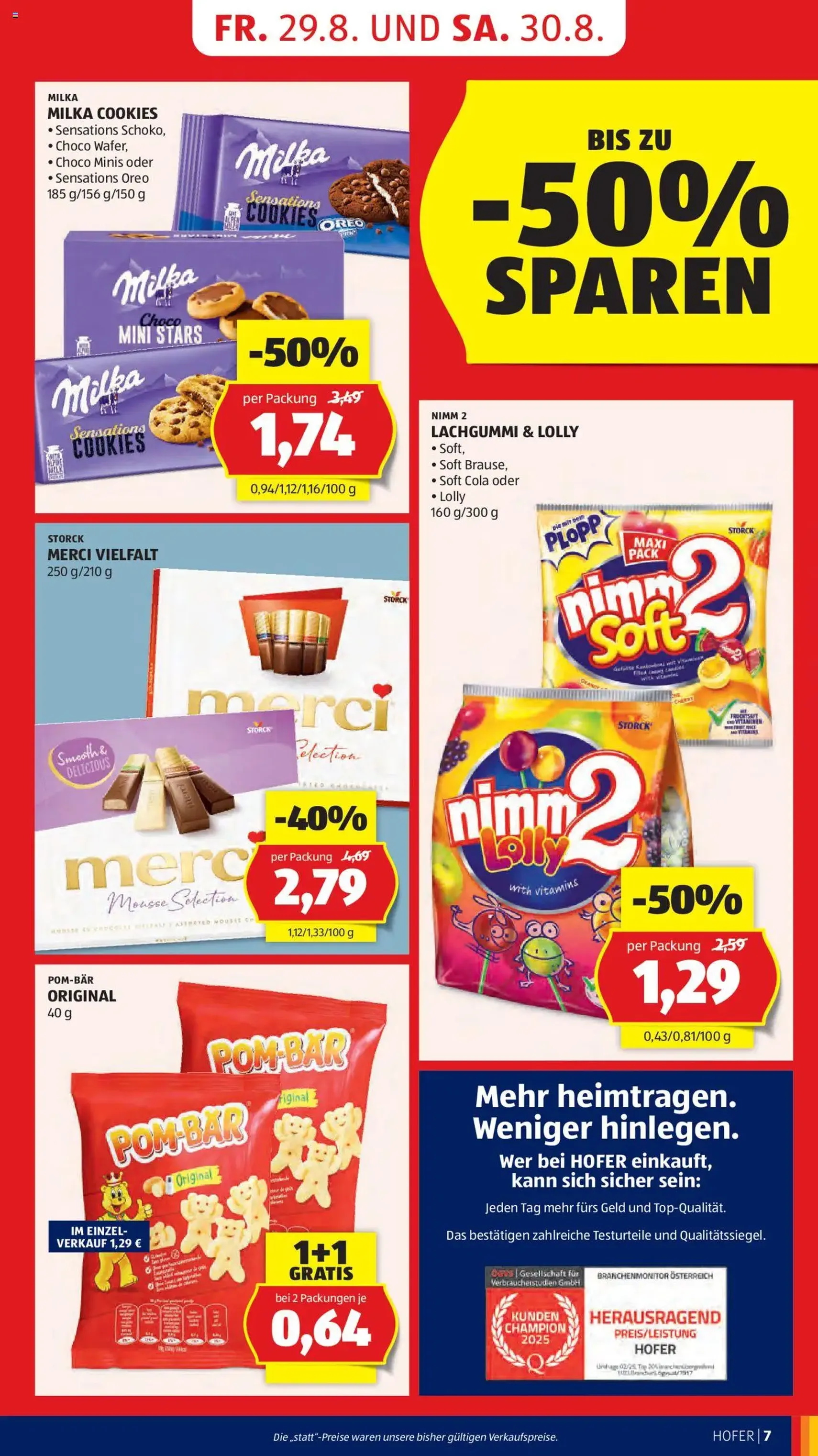 Hofer Flugblatt - Gültiger Prospekt ab 29.08.2025, Seite 9 von insgesamt 37
