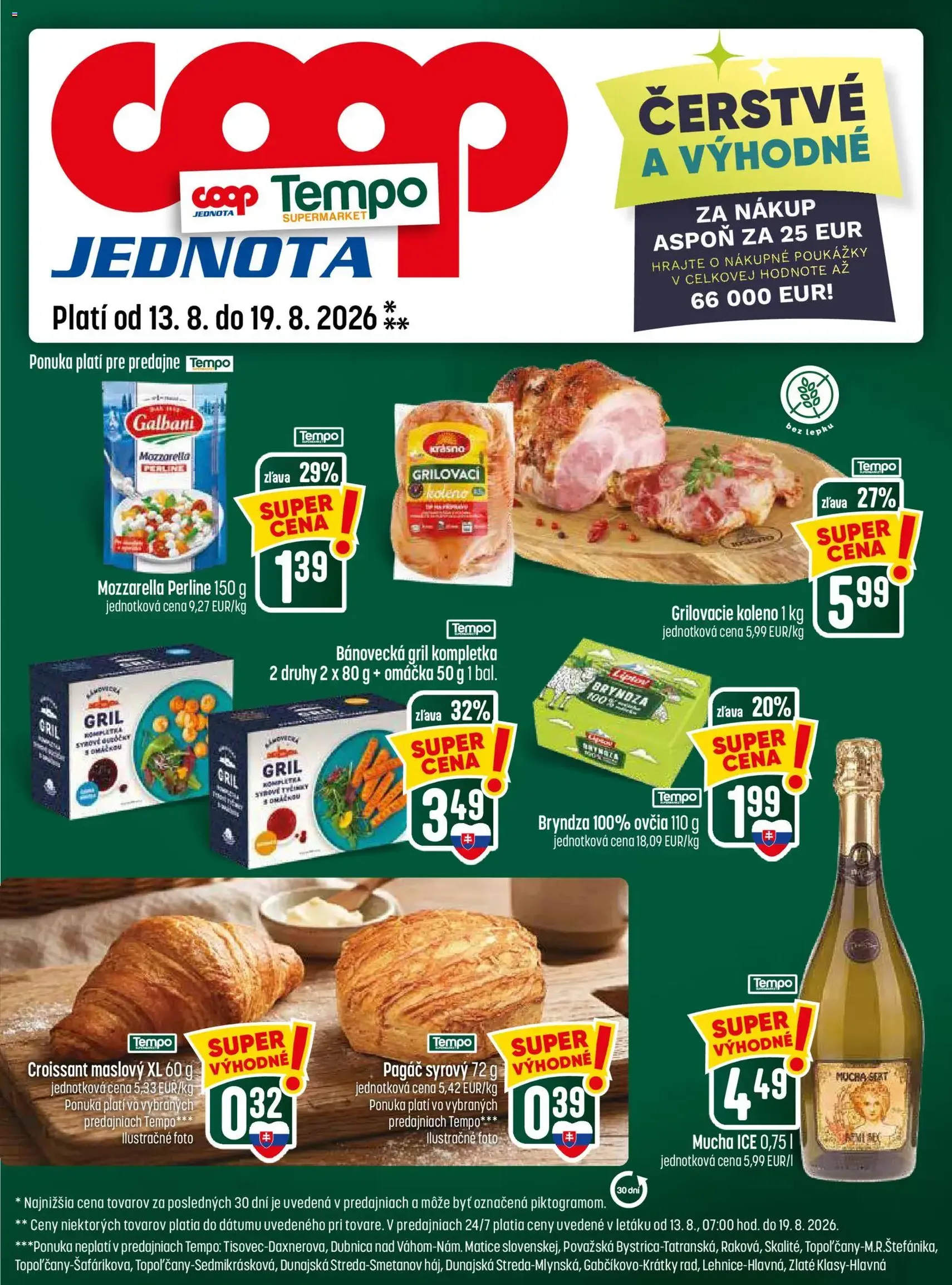 COOP Jednota leták - platný leták od 13.08.2026 strana 25 z 28