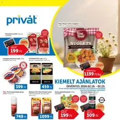 PRIVÁT Akciós újság - szórólap előnézete érvényes 2026.02.19. -tól