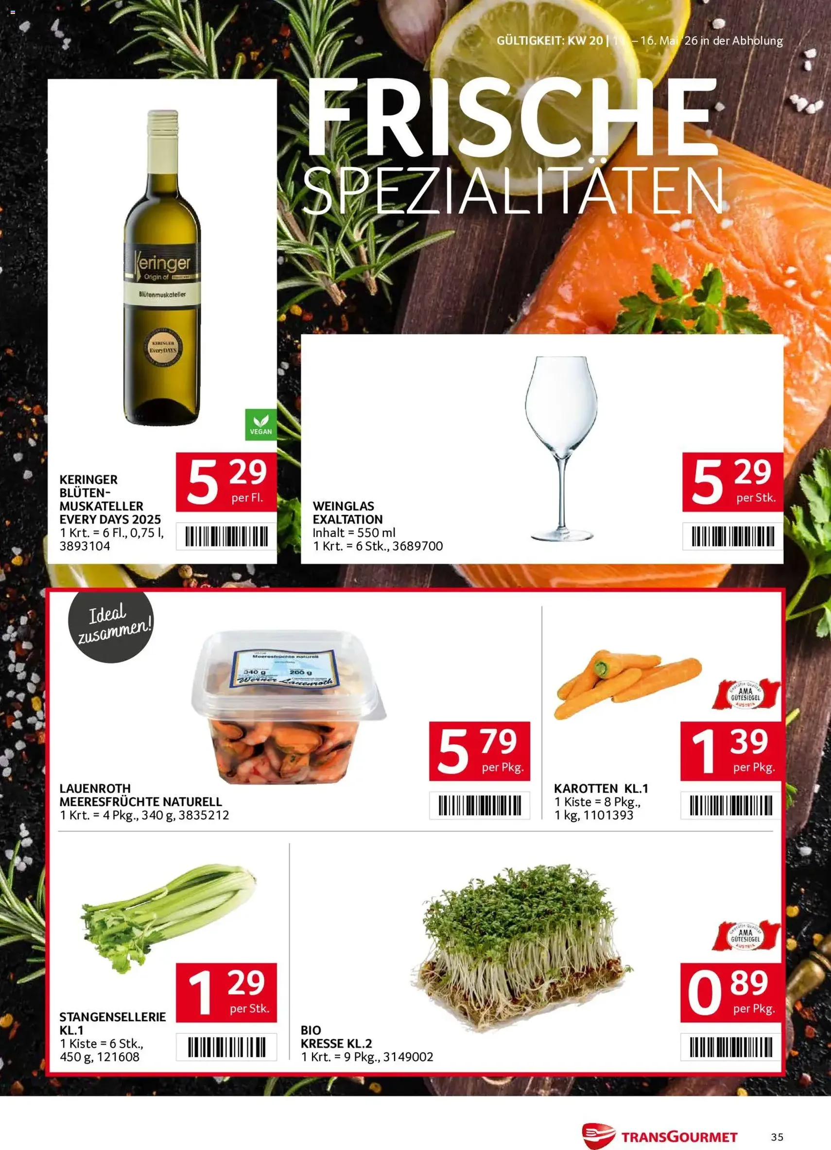 Transgourmet Flugblatt - Gültiger Prospekt ab 11.05.2026, Seite 35 von insgesamt 40