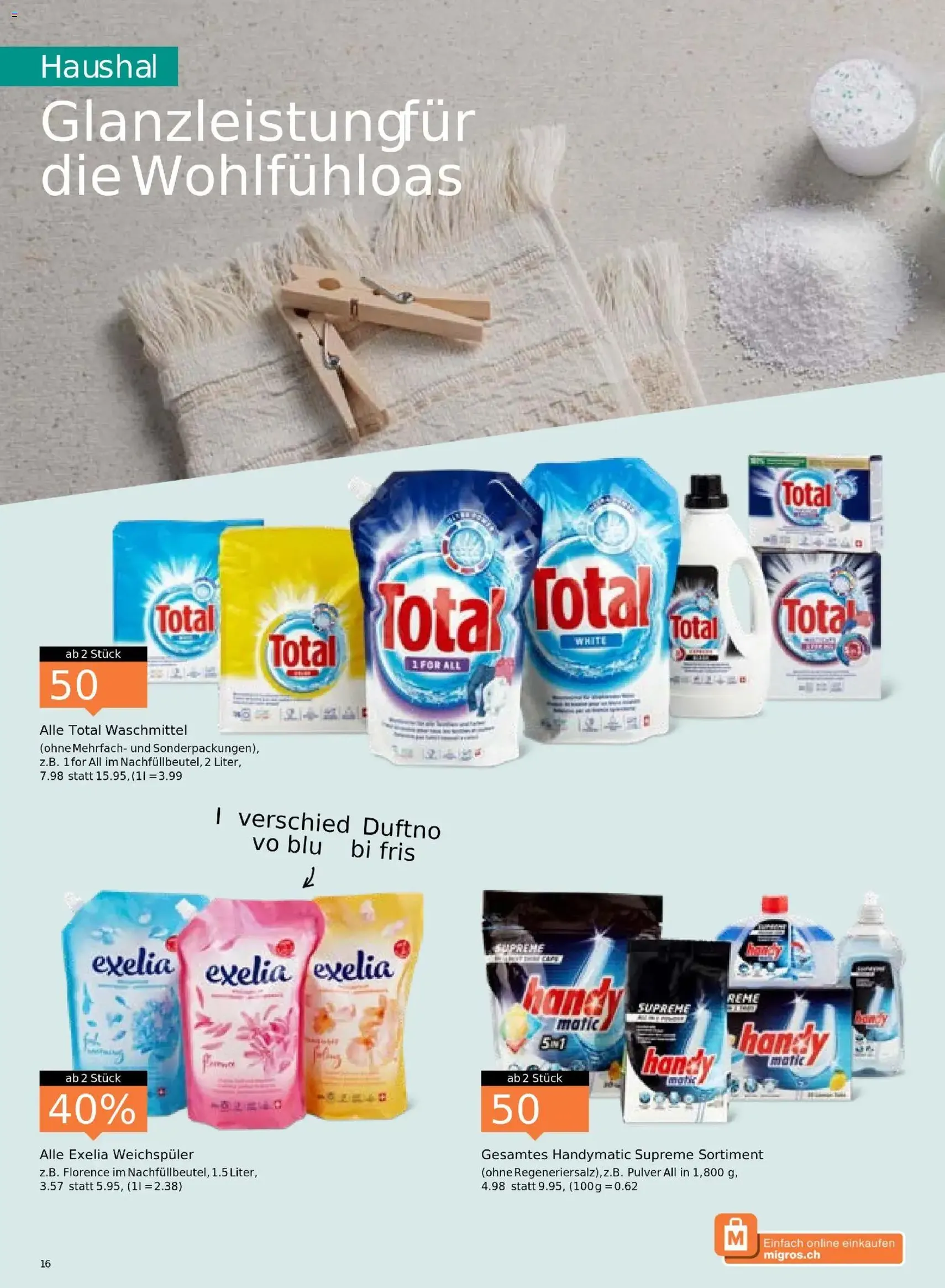 Migros Aktionen - Gültiger Prospekt ab 04.11.2025, Seite 16 von insgesamt 20
