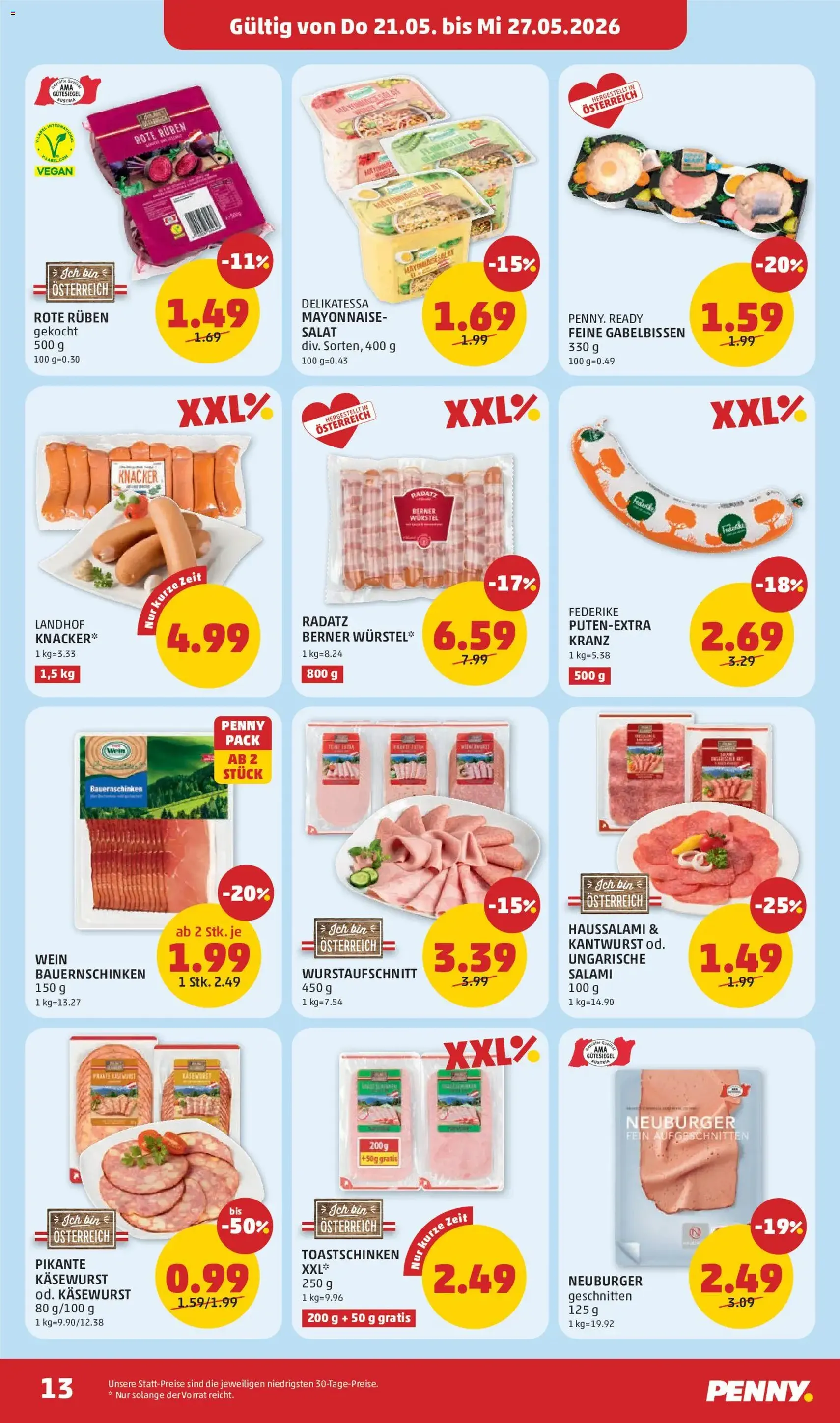 Penny Markt Flugblatt - Gültiger Prospekt ab 21.05.2026, Seite 13 von insgesamt 32