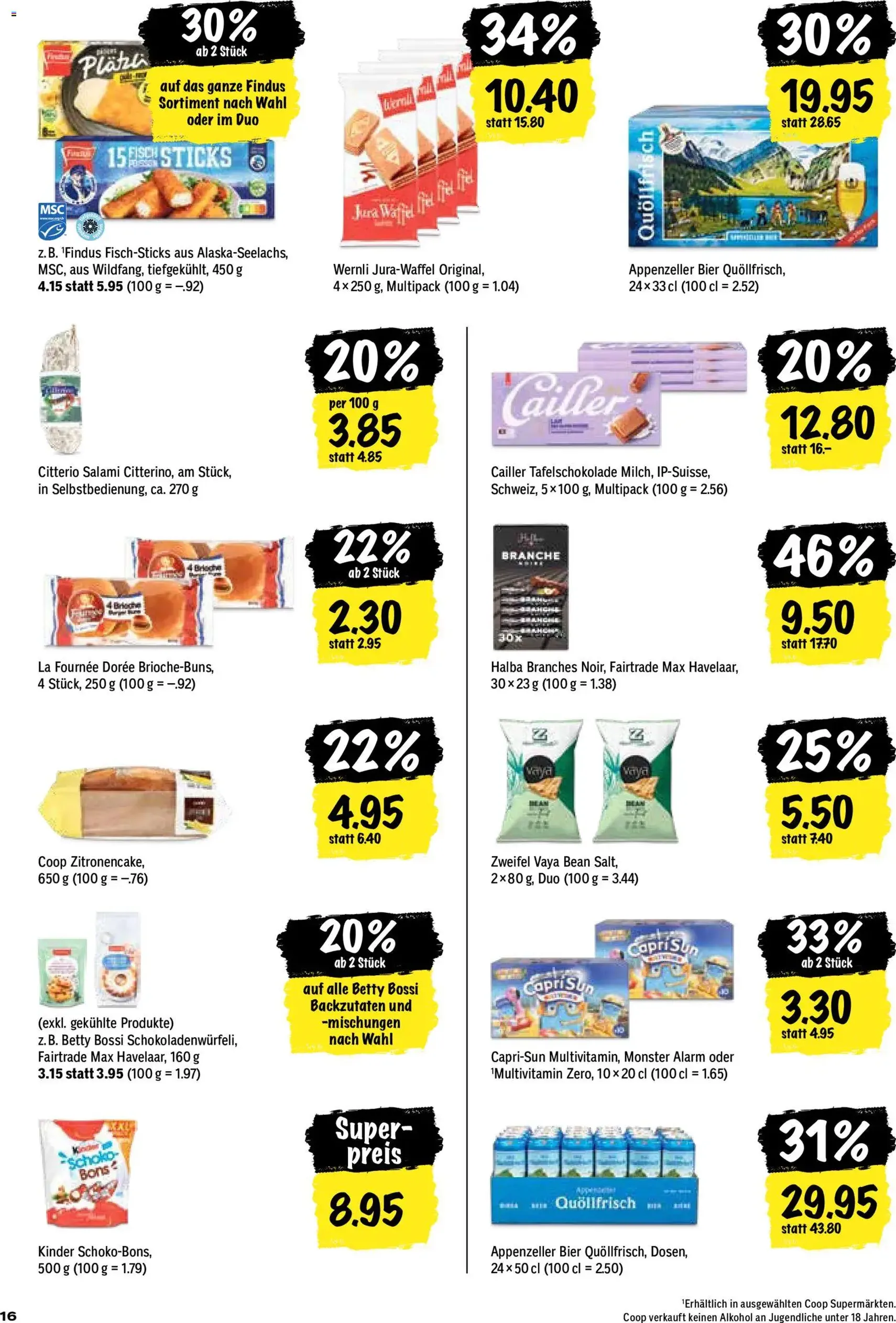 Coop aktionen - Gültiger Prospekt ab 27.08.2026, Seite 16 von insgesamt 24