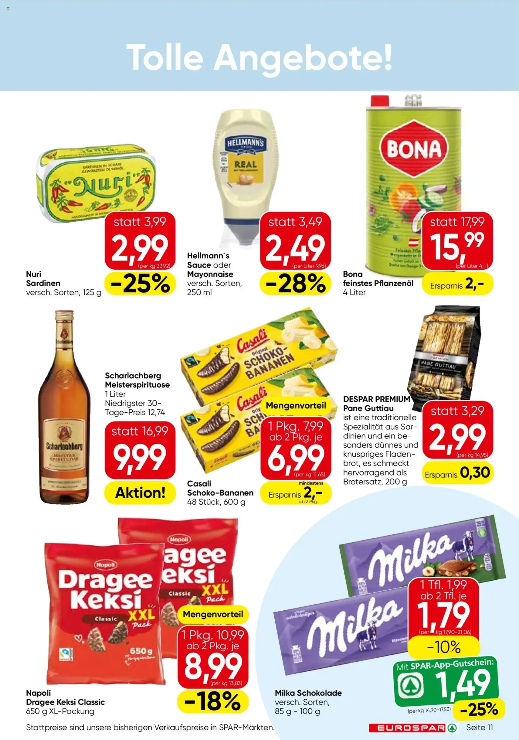 Eurospar Flugblatt - Gültiger Prospekt ab 23.10.2025, Seite 11 von insgesamt 16 Eurospar Flugblatt - Gültiger Prospekt ab 23.10.2025, Seite 11 von insgesamt 16