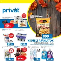 PRIVÁT Akciós újság - szórólap előnézete érvényes 2025.08.28. -tól