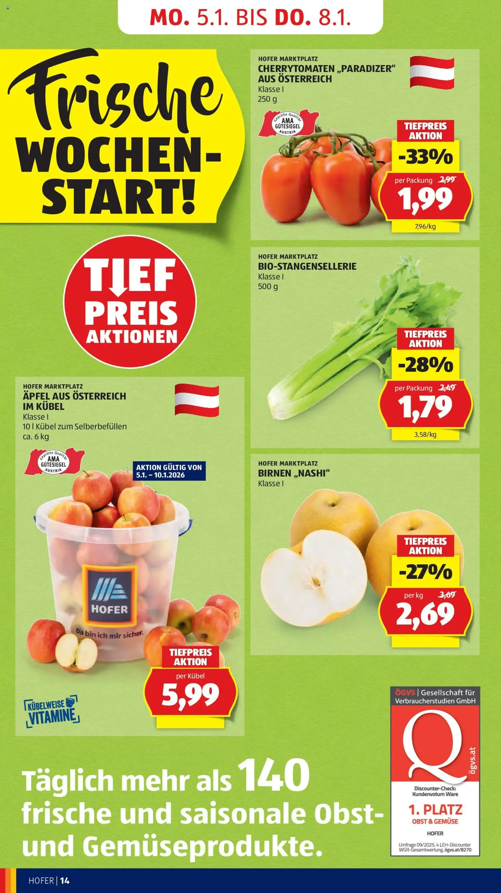 Hofer Flugblatt - Gültiger Prospekt ab 02.01.2026, Seite 16 von insgesamt 45