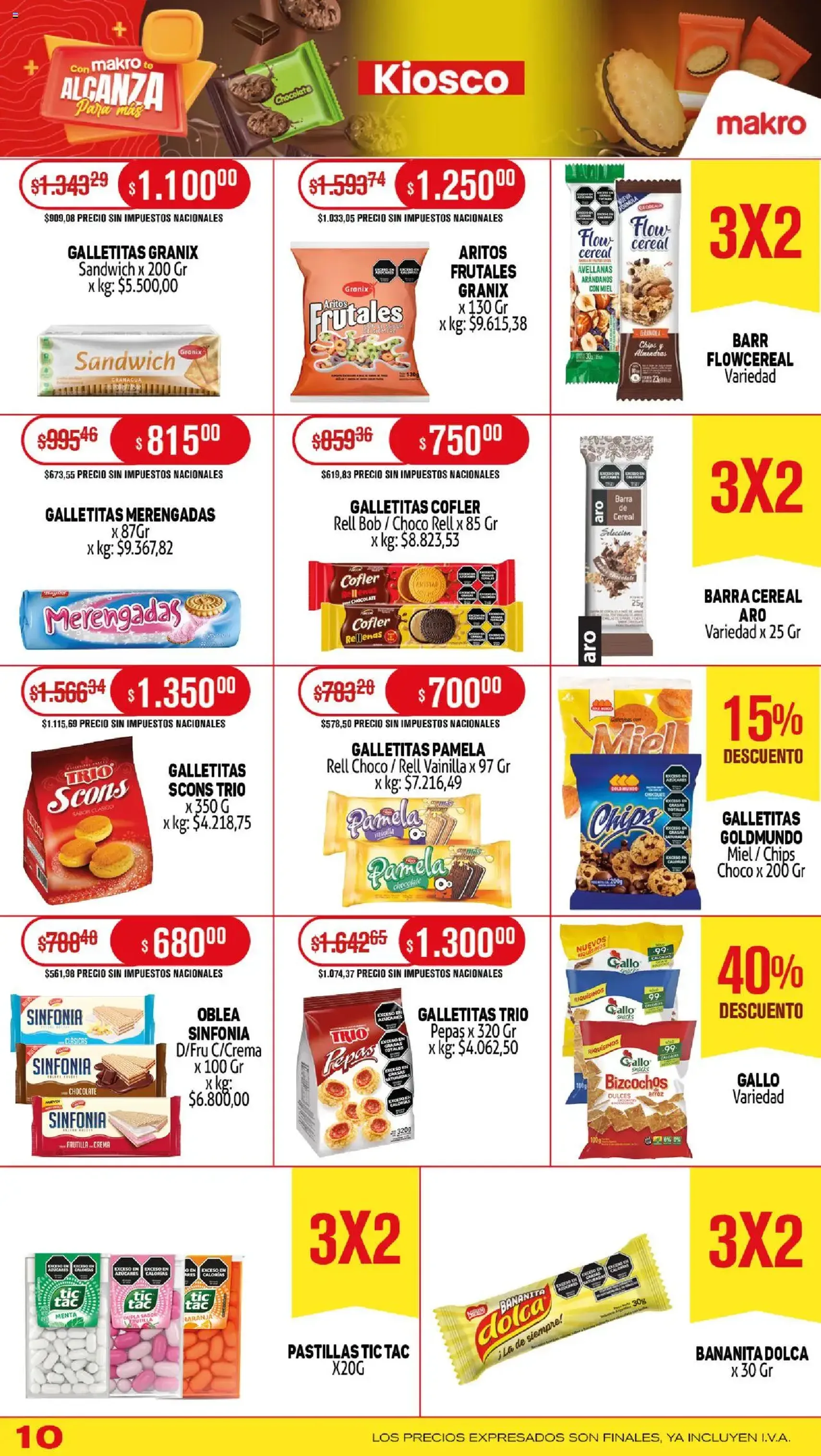 Makro ofertas - folleto válido desde 31/07/2025 página 10 de 19 Makro ofertas - folleto válido desde 31/07/2025 página 10 de 19