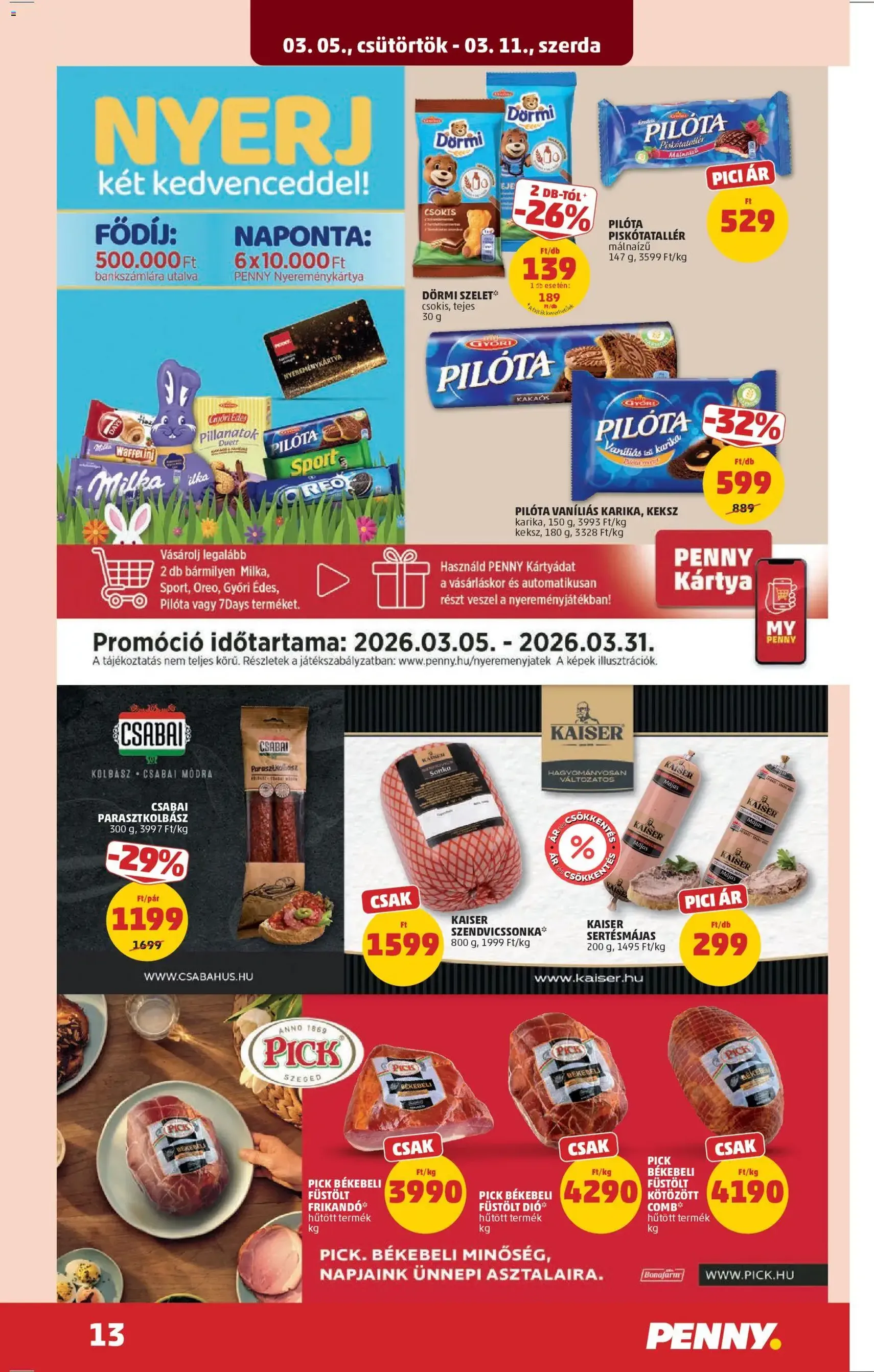 PENNY akciós újság - 2026.03.05. érvényes szórólap 17 oldal 43 oldalból