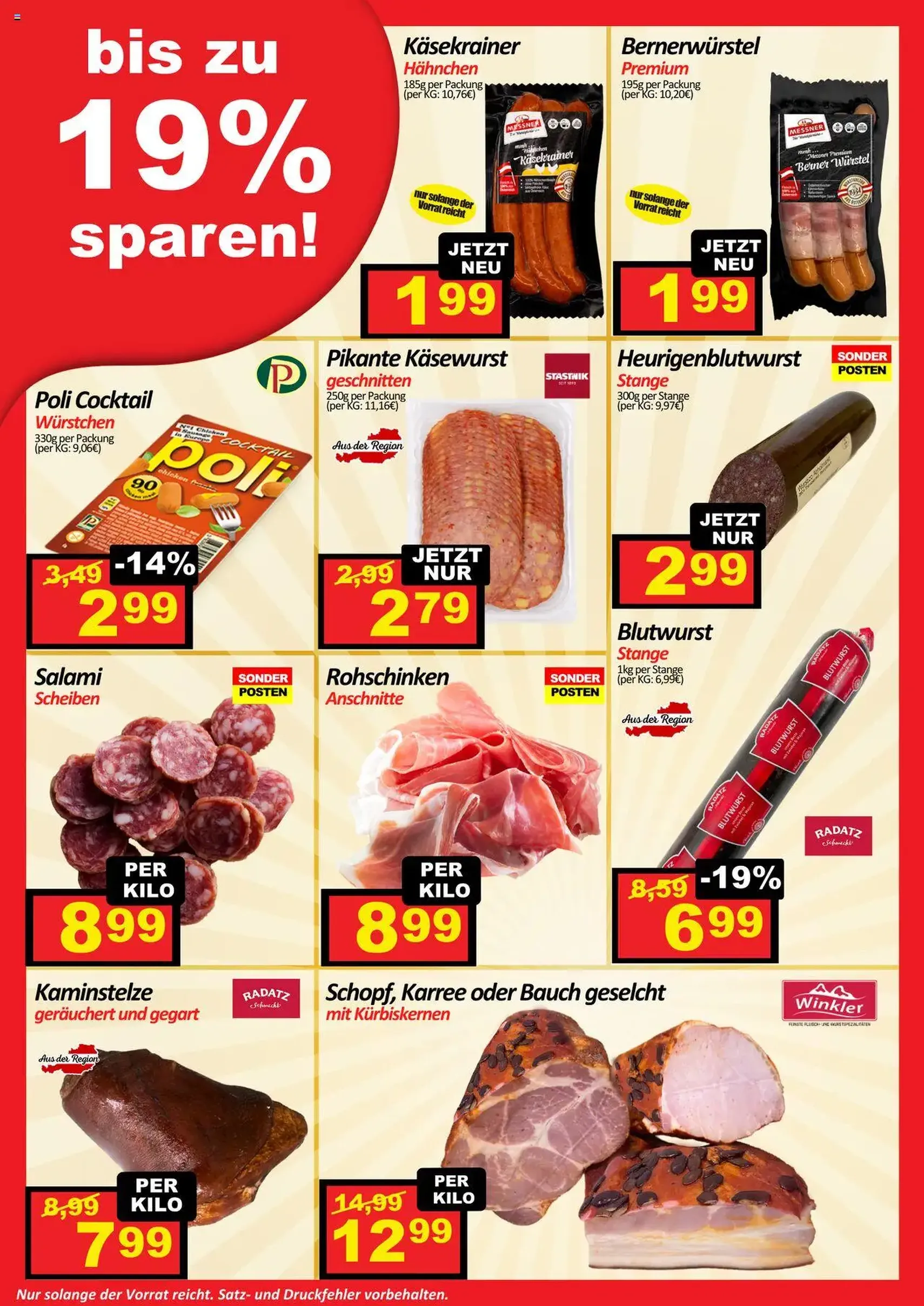 Wurstico Abholmarkt Flugblatt - Gültiger Prospekt ab 25.09.2025, Seite 2 von insgesamt 4