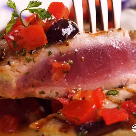 Anteprima ricetta Tonno in padella